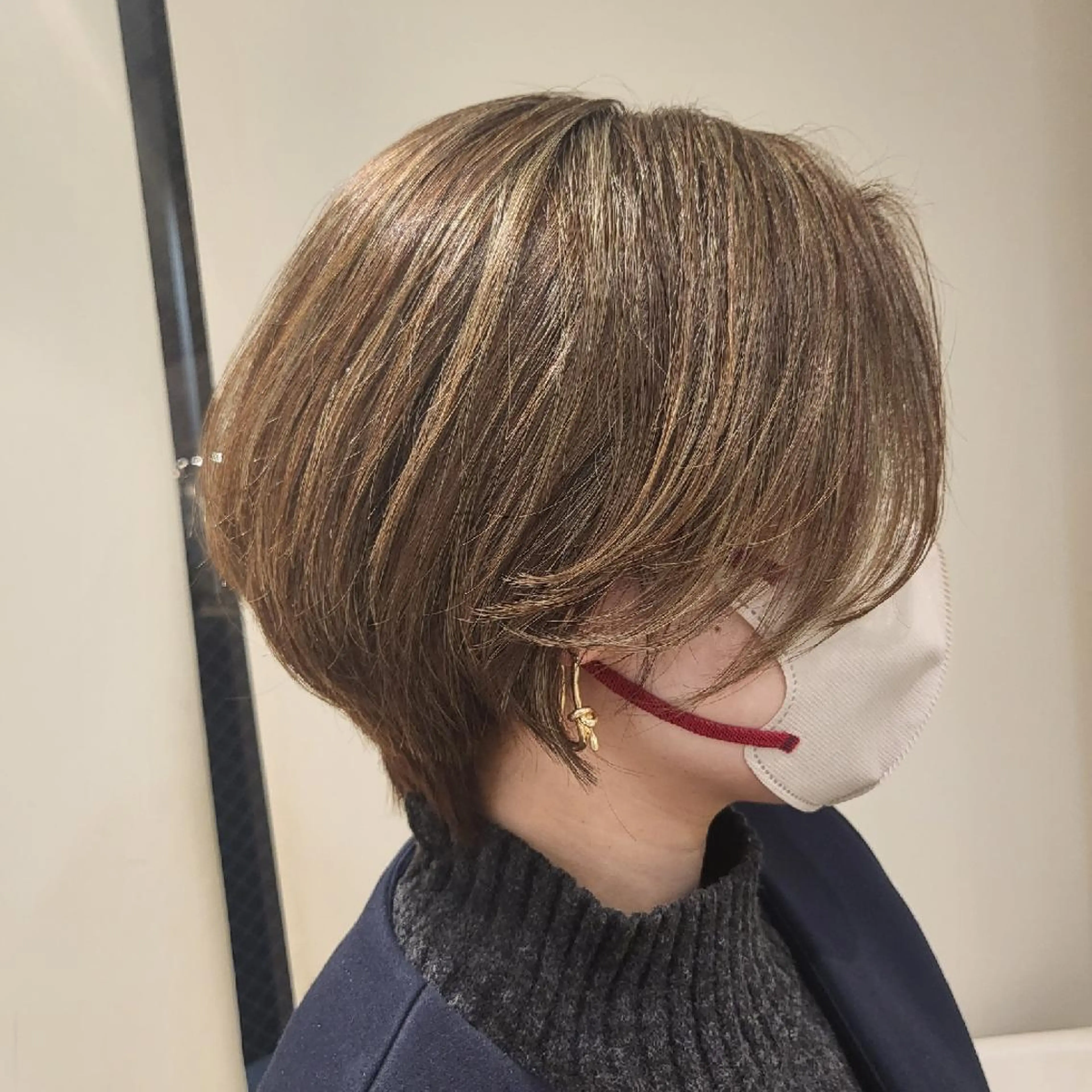 ショート ヘアカラー トリートメント 社内カット講師・店長 菅原賢一のヘアスタイル