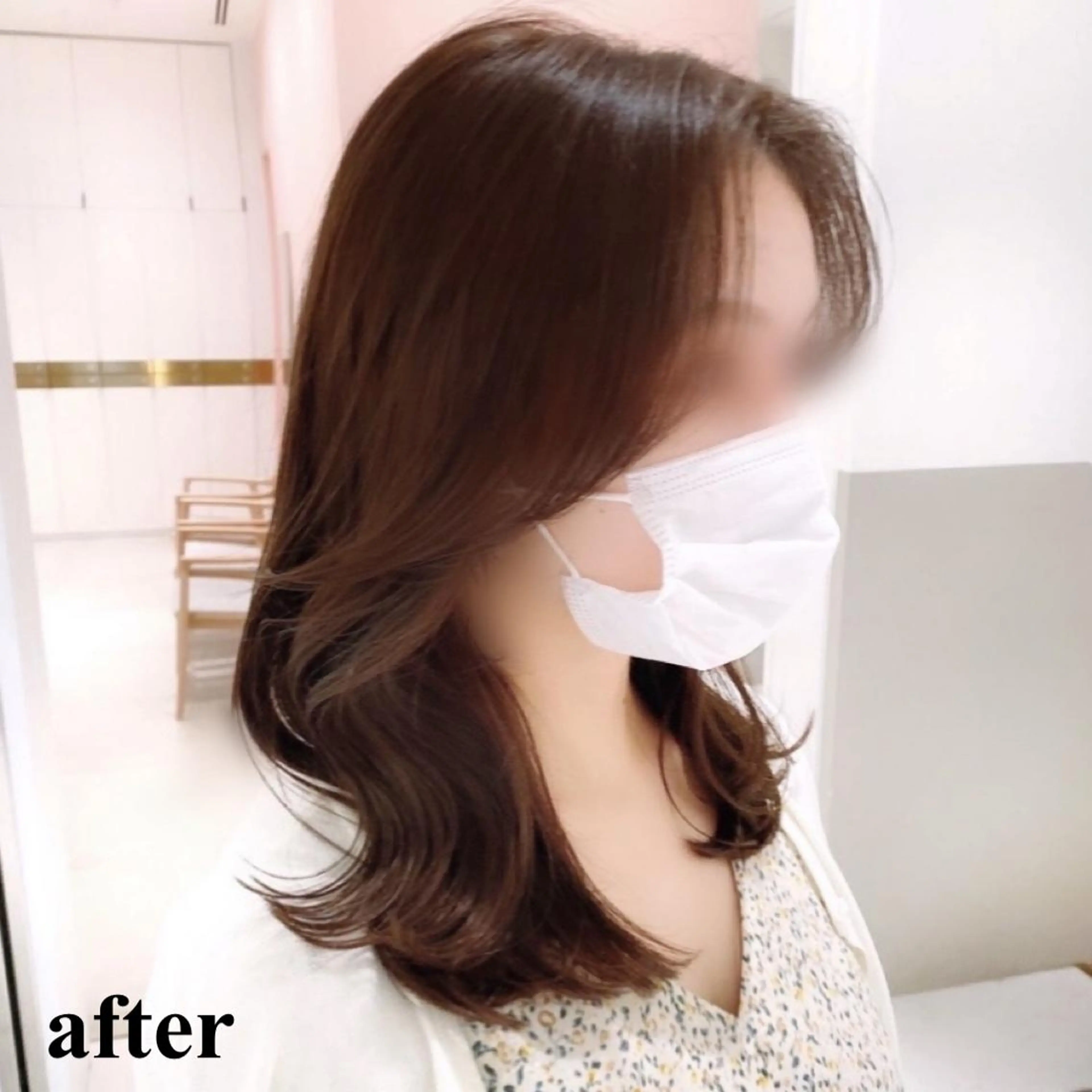 セミロング カット ヘアカラー トリートメント 韓国くびれレイヤー 🇰🇷はづきのヘアスタイル