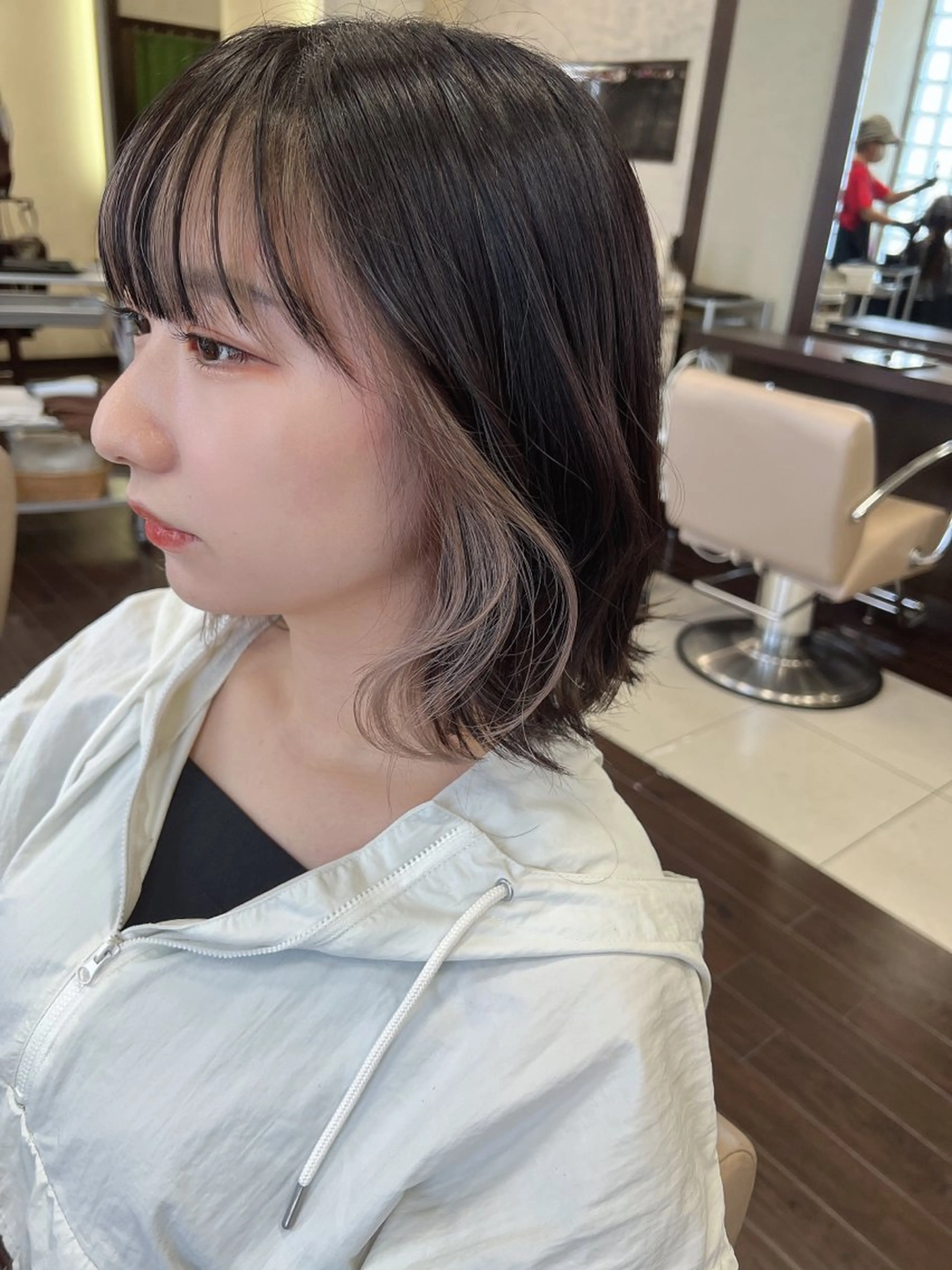 セミロング ヘアカラー トリートメント 具志 正太のヘアスタイル