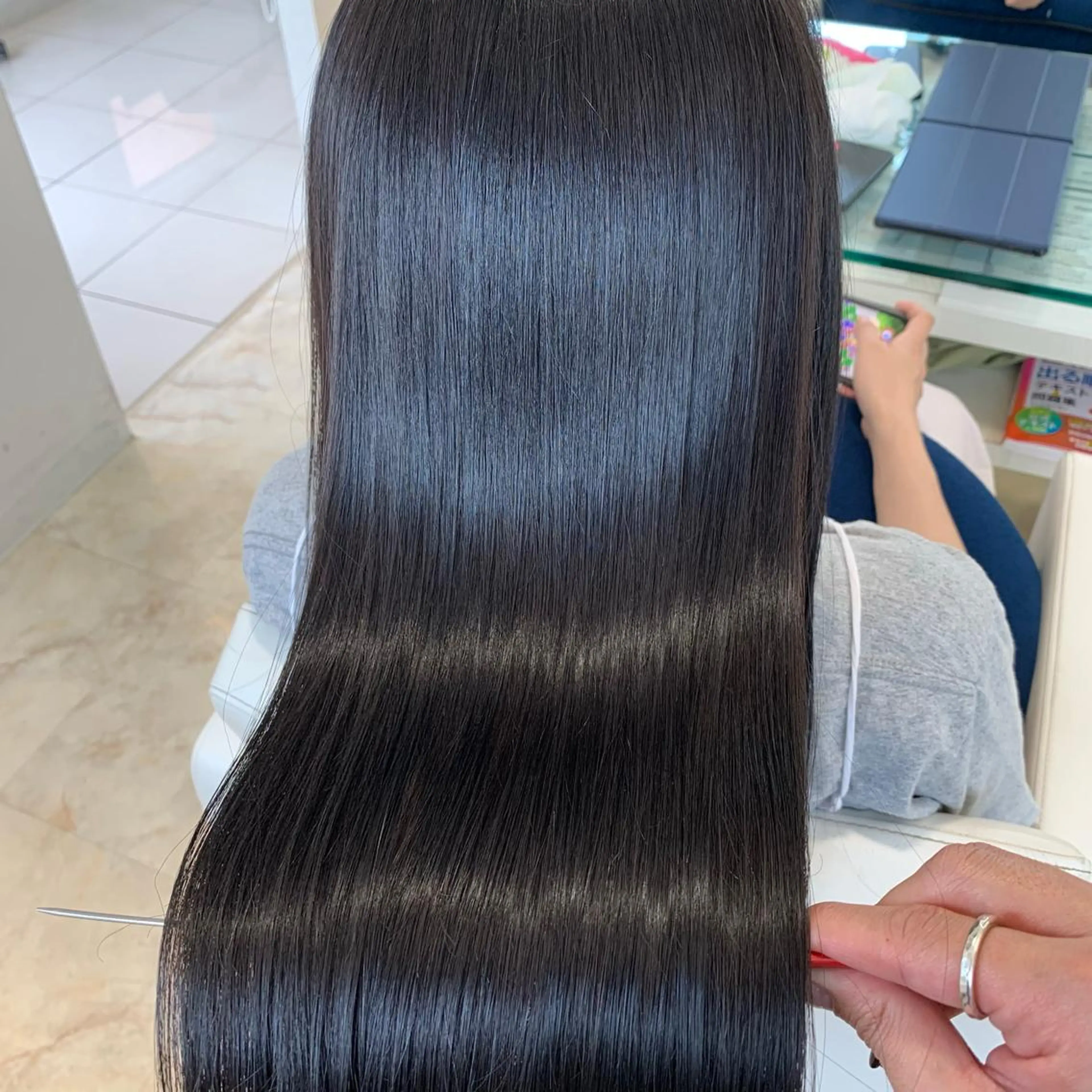 セミロング ボブ/髪質改善/ ミディアム/浅川俊輝のヘアスタイル