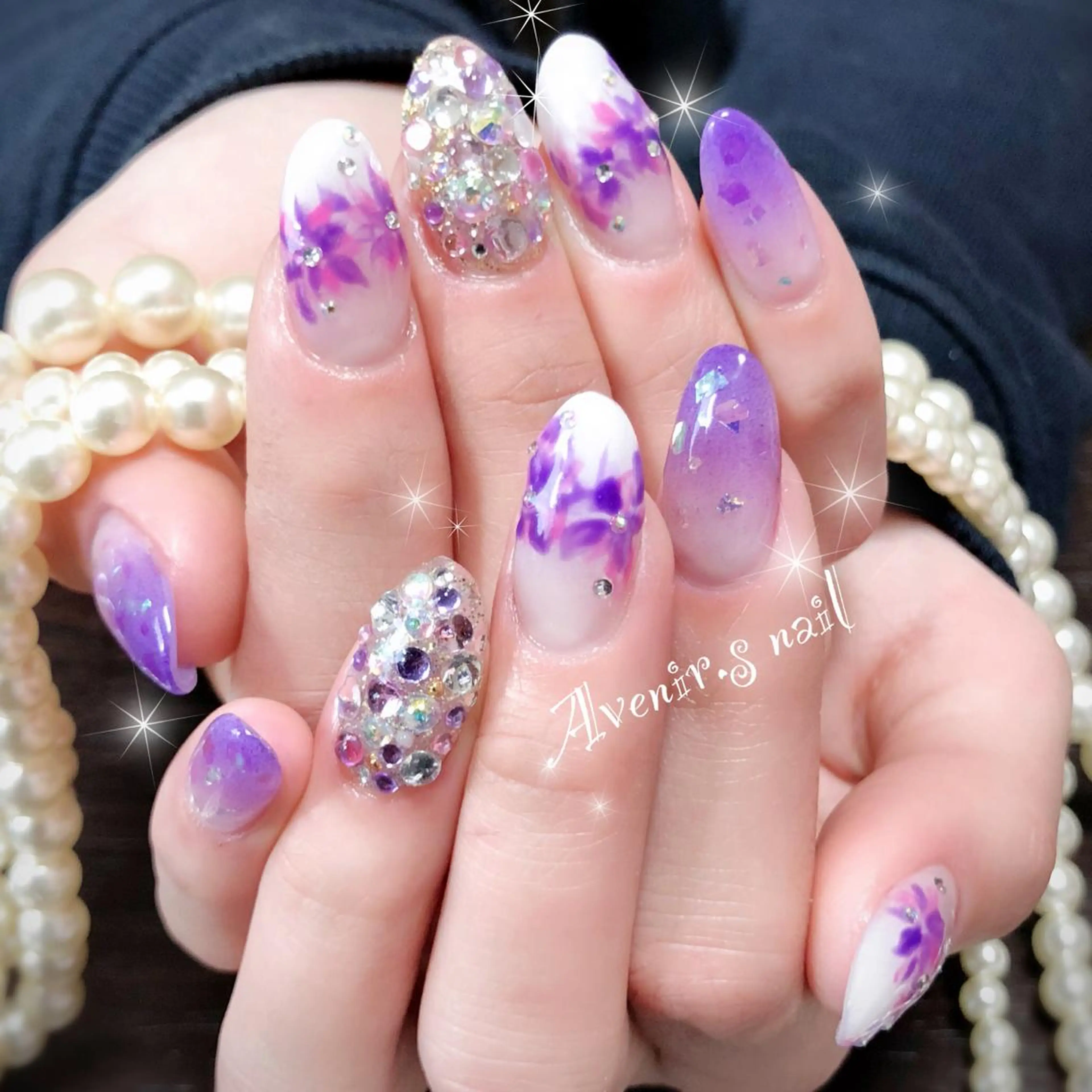 ネイル アートネイル スカルプネイル Home Salon Avenir.のネイルデザイン