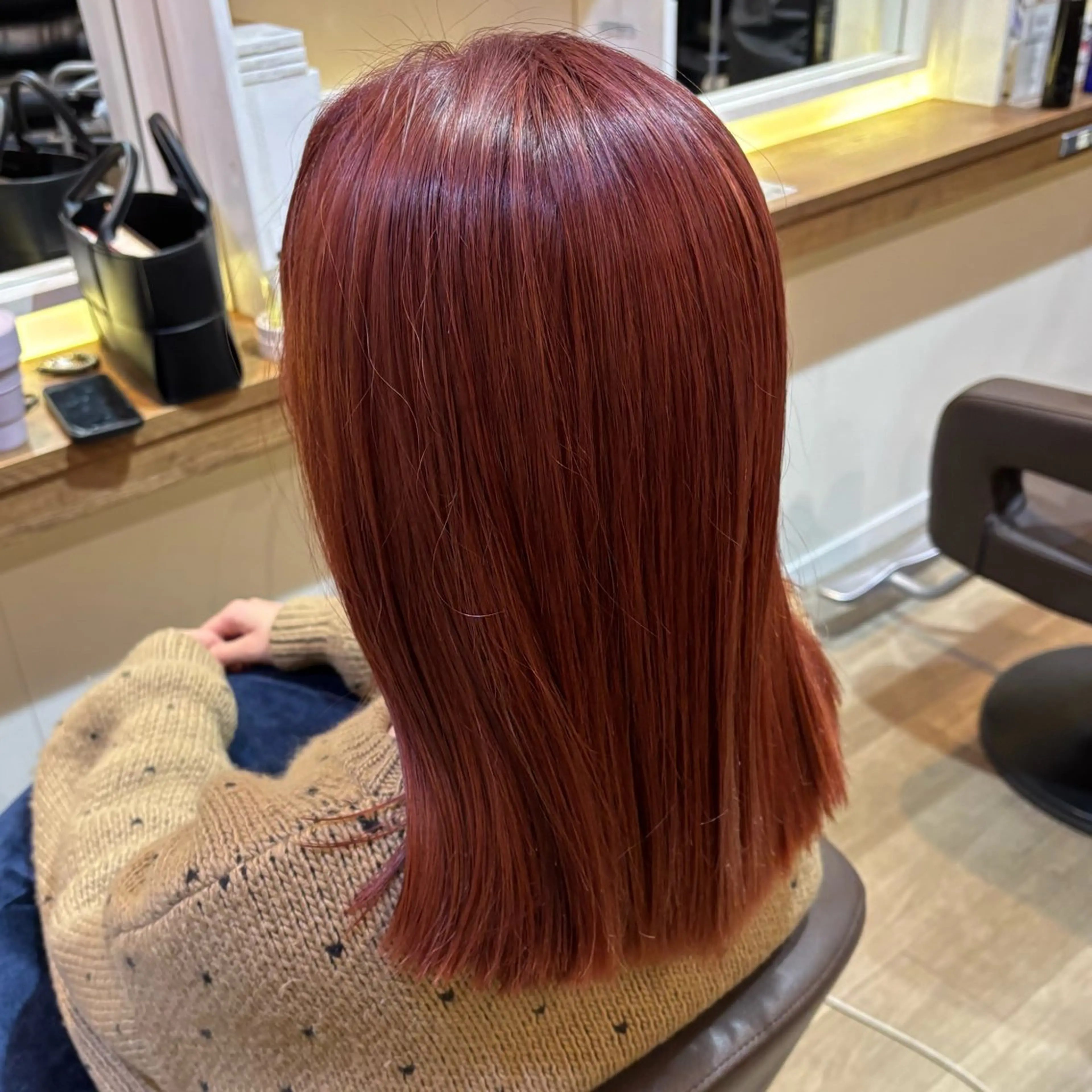 セミロング ヘアカラー 🎀ハイトーン/ 艶カラー/夕月🎀のヘアスタイル