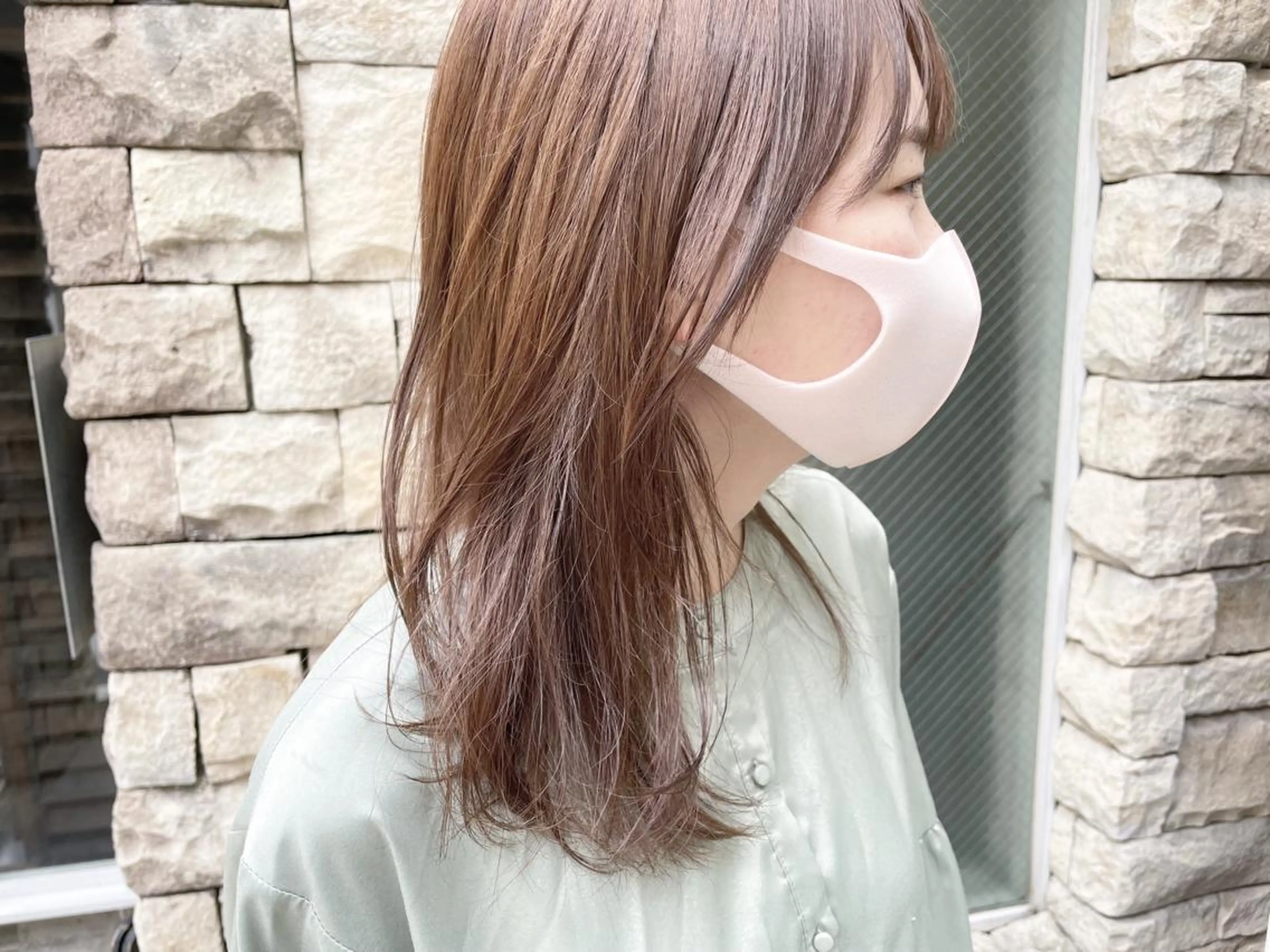 ミディアム カラー ベージュカラー EMANON天神所属・Hitomi Ezakiのヘアスタイル