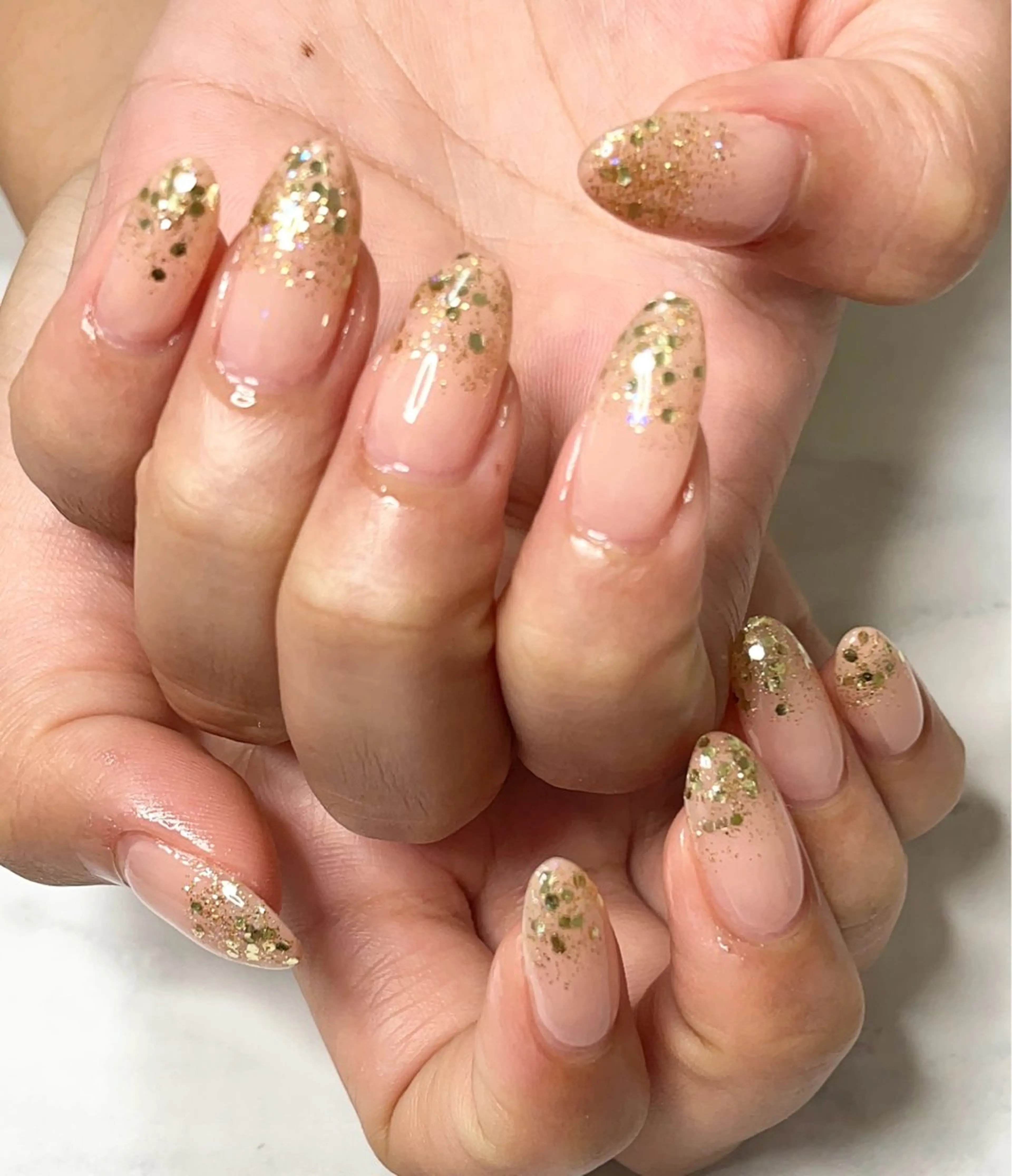 ネイル ラメ(グリッター) ラメグラデーション Nail Salon Repos【ルポ】のネイルデザイン