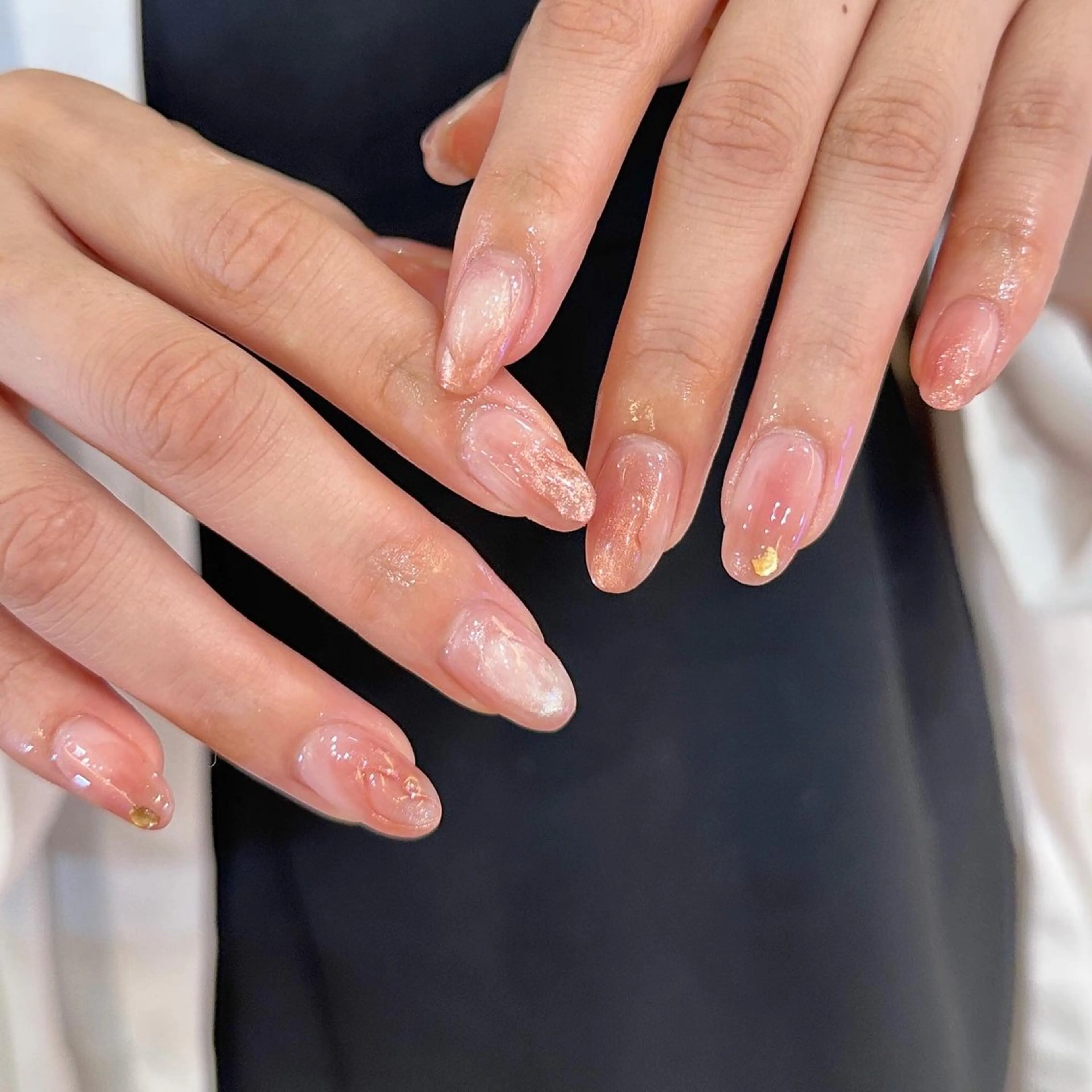 ネイル 𝕄𝕚𝕪𝕦🤍 自由が丘⌇パラジェルのネイルデザイン