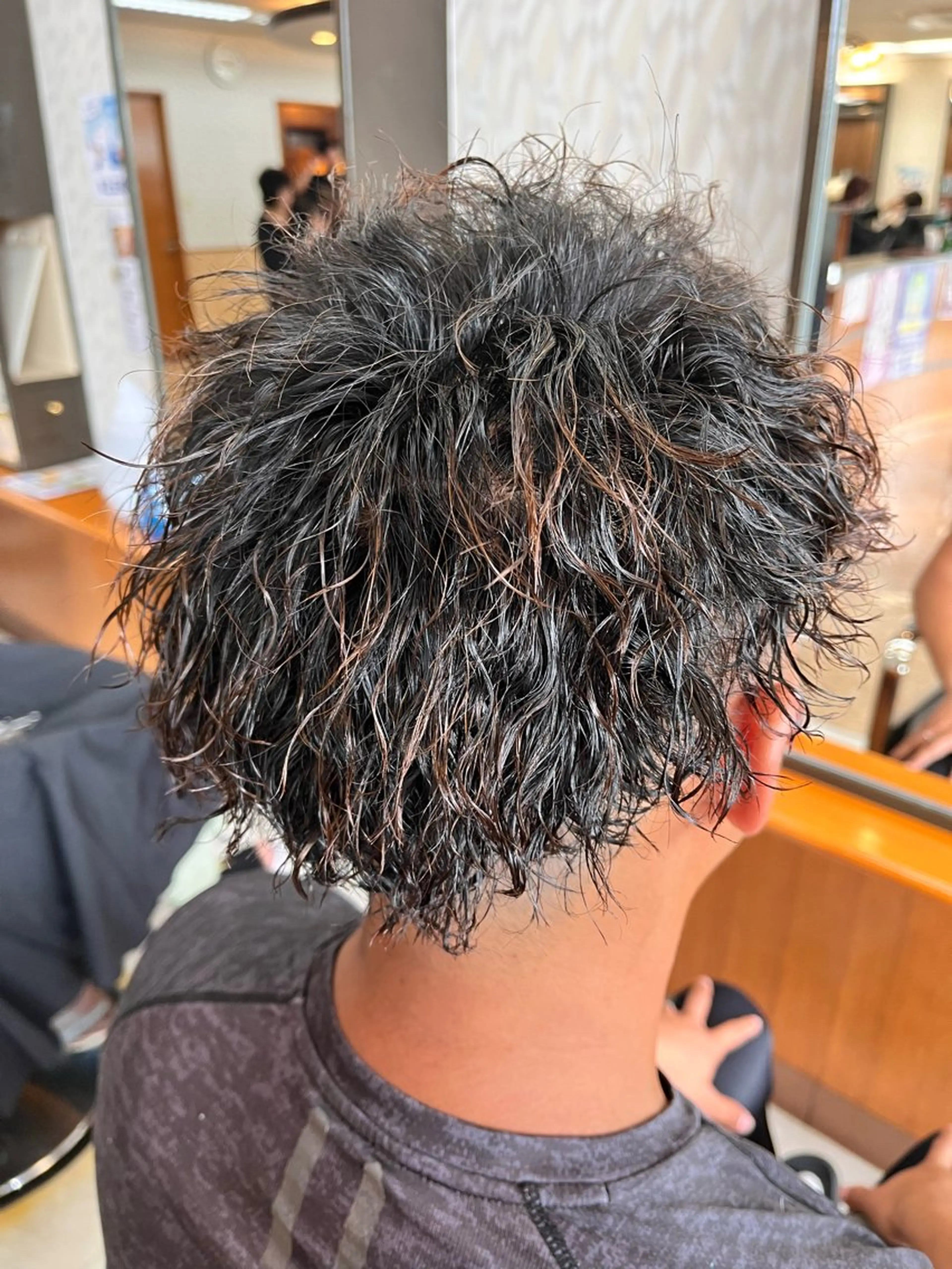 パーマ メンズ カット パーマ 熊谷 はつなのヘアスタイル