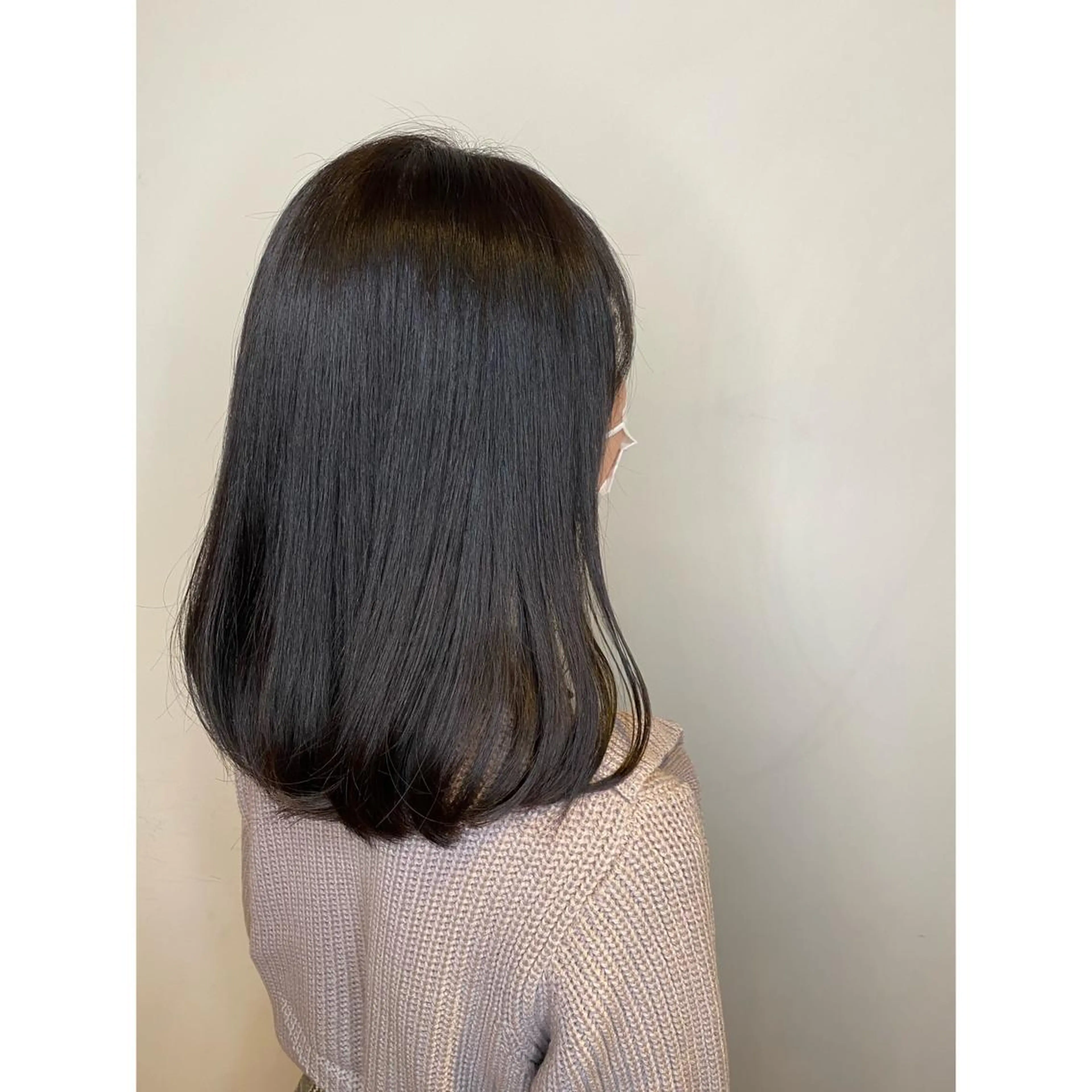 ミディアム カラー 髪質改善 トリートメント オーガニックカラー/ 髪質改善/暗髪/ボブのヘアスタイル