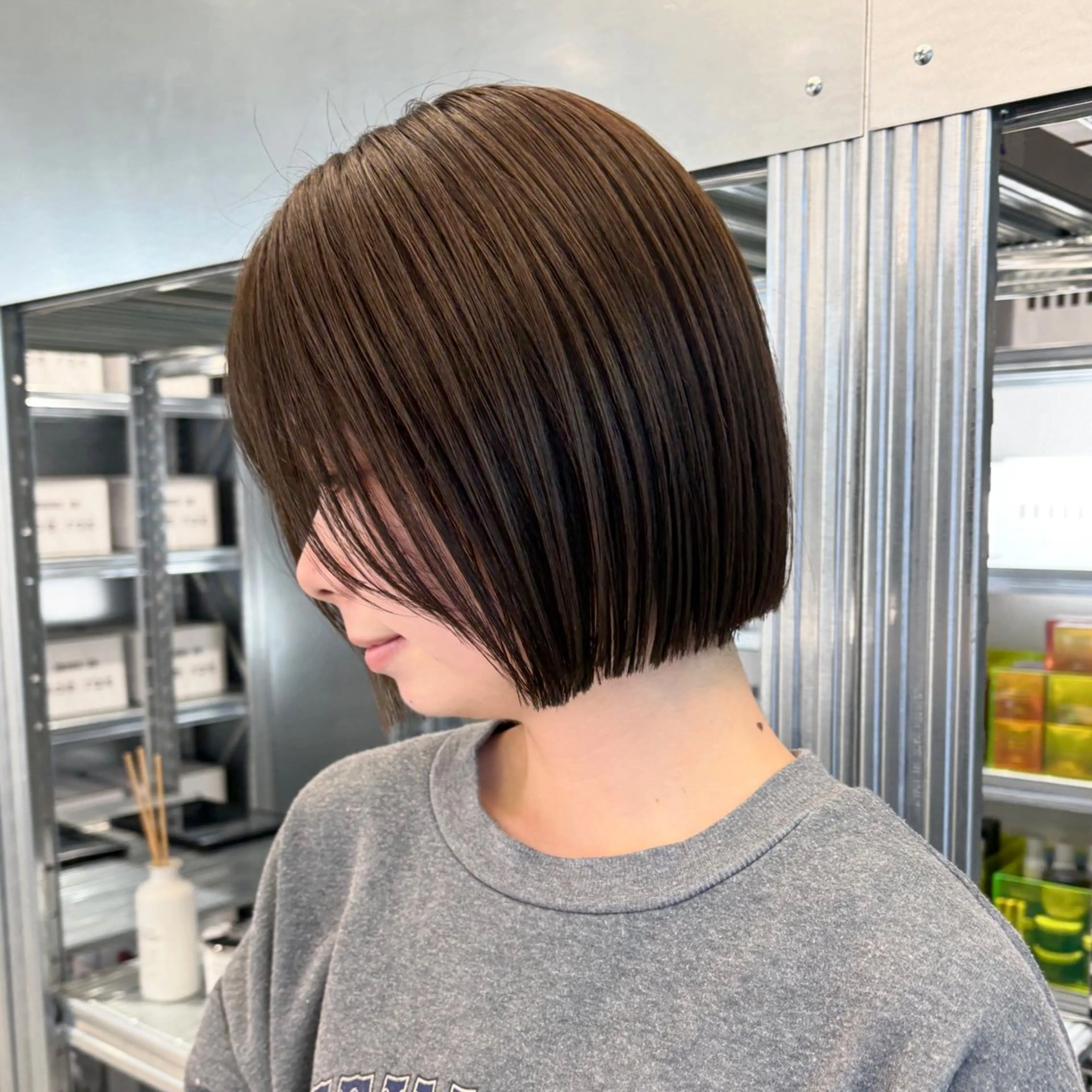 ショート カラー カット ヘアカラー トリートメント ✨縮毛矯正/ボブ✨ 佐藤 さくらのヘアスタイル