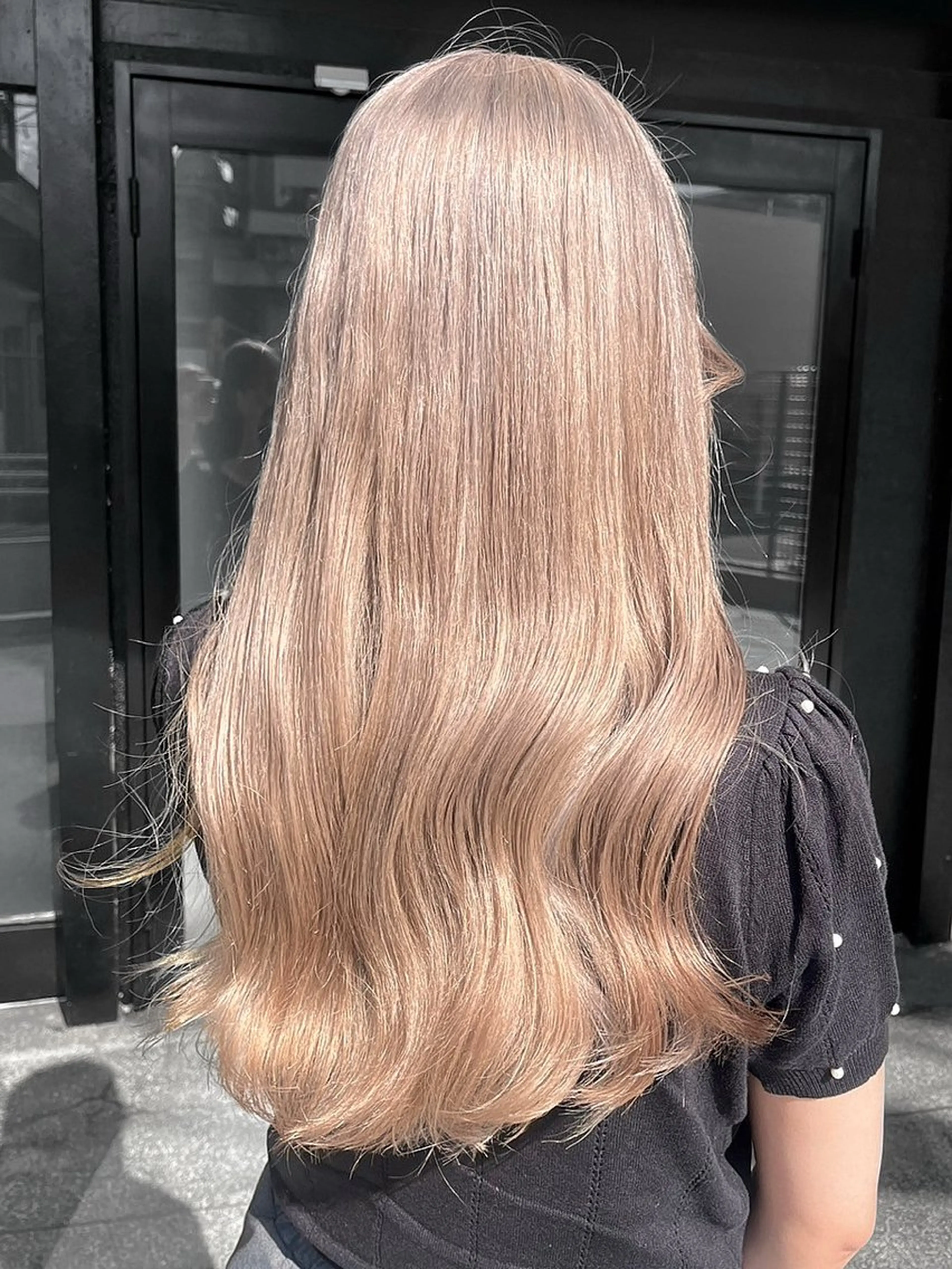 ロング カラー カット ヘアカラー トリートメント ハイトーン/韓国風/ 艶髪/吉祥寺のヘアスタイル