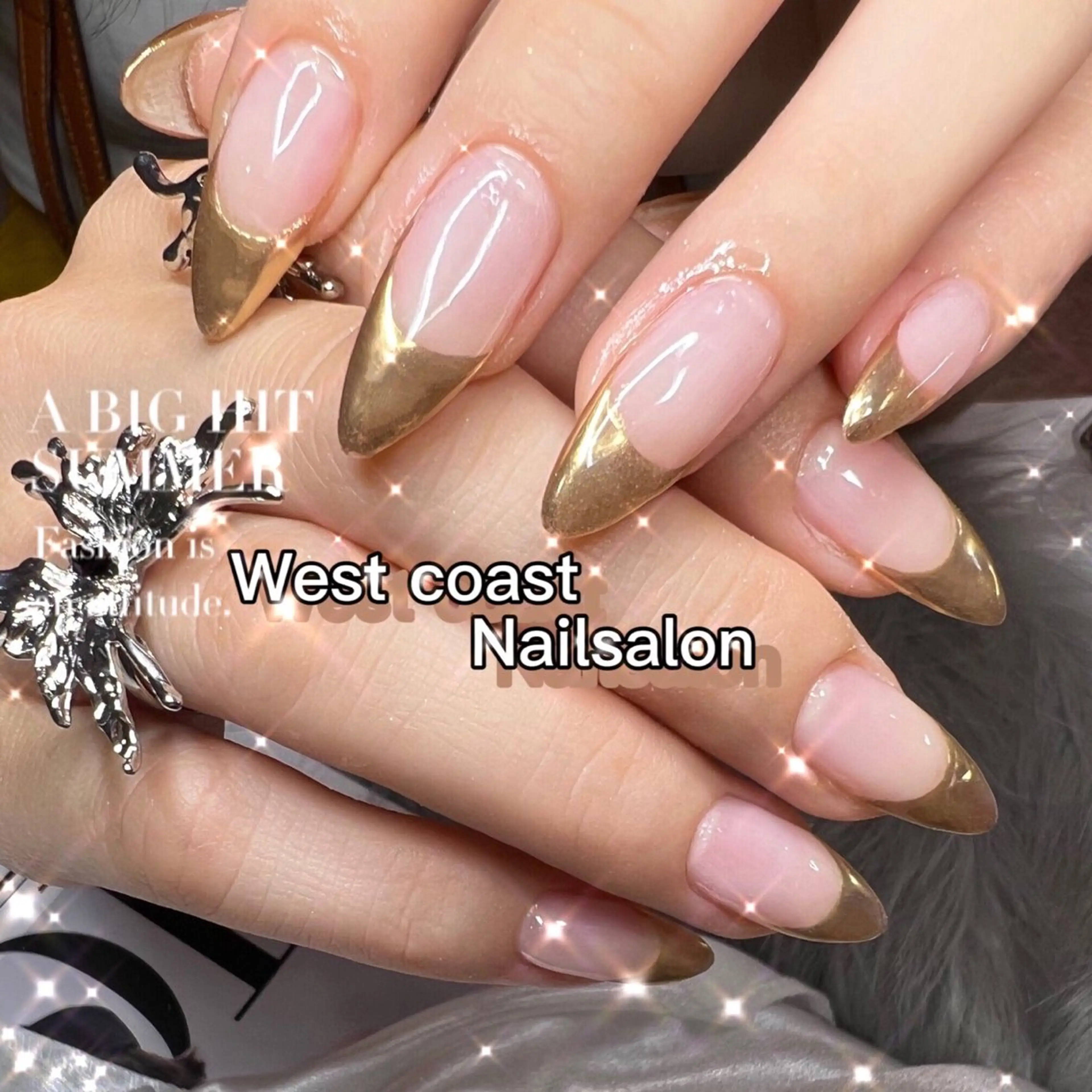 《Hand》オフなし✨ミラーフレンチ🪞/ミラーグラデーション🪞の写真