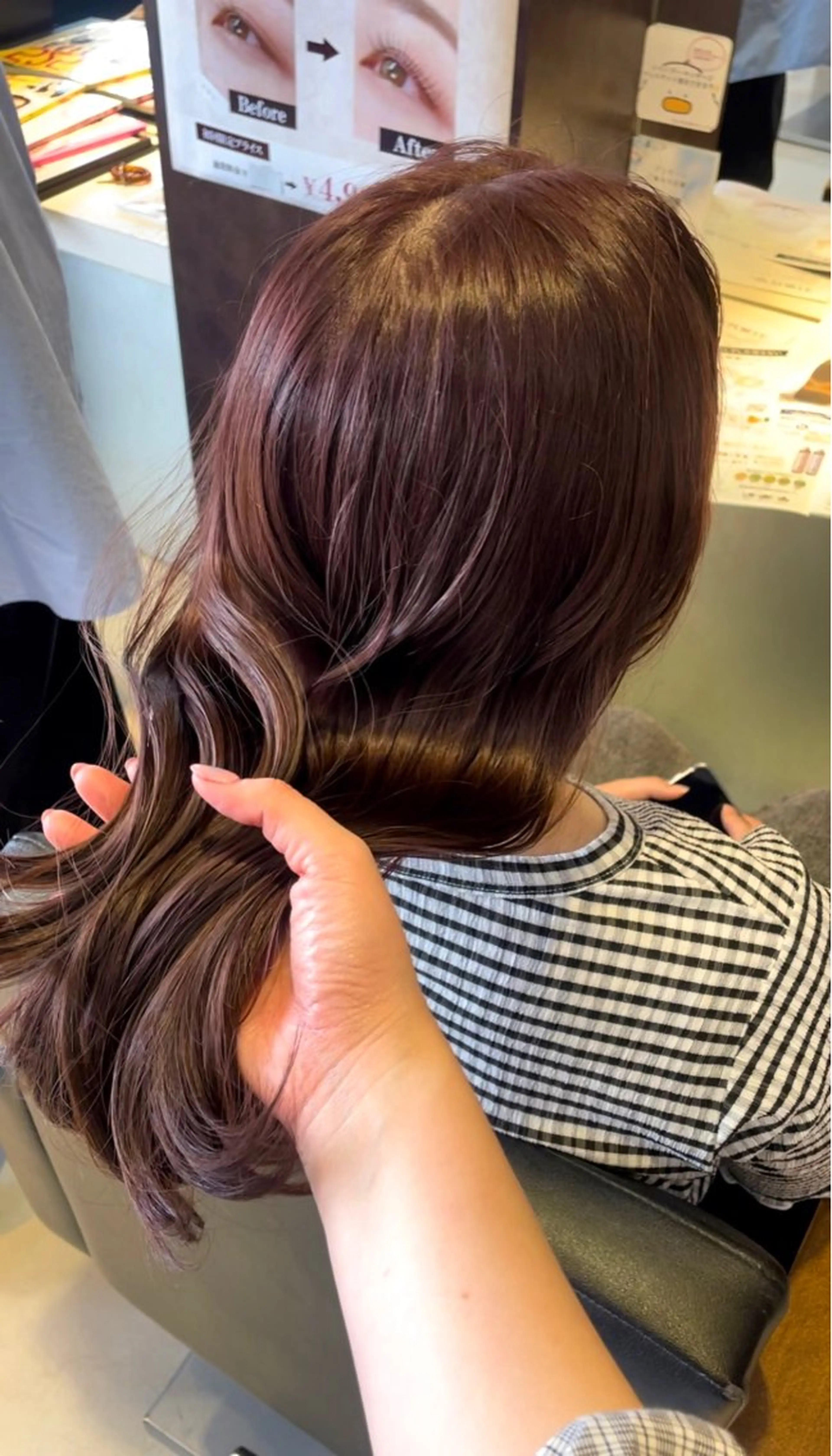 ミディアム カラー ヘアカラー 🤎韓国ヘア ベージュ まゆか🤎のヘアスタイル