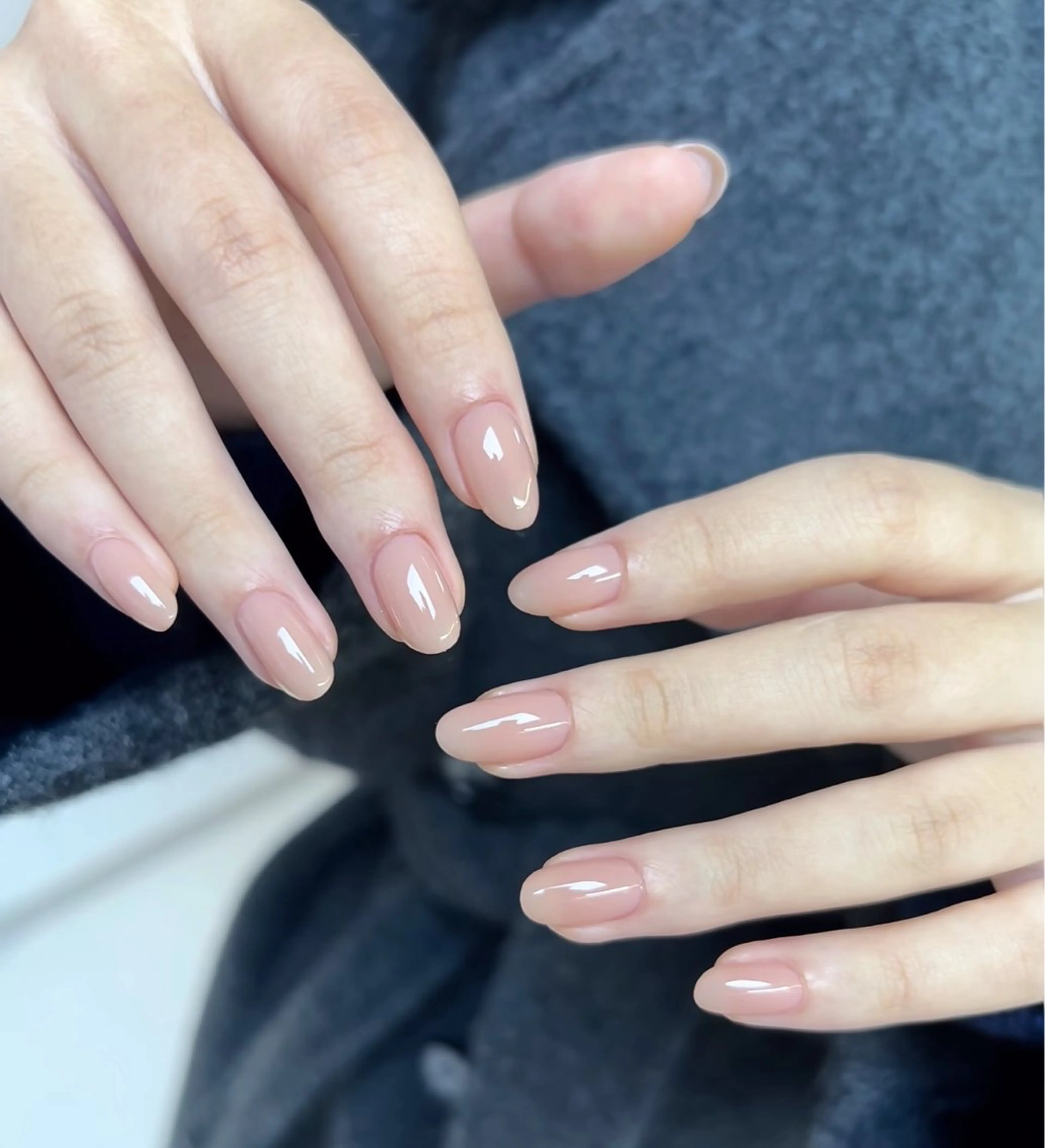 ネイル アートネイル オーロラネイル チークネイル フレンチネイル ガラスフレンチ ハンドネイル 🎀🎀YooLi Nail Salonのネイルデザイン