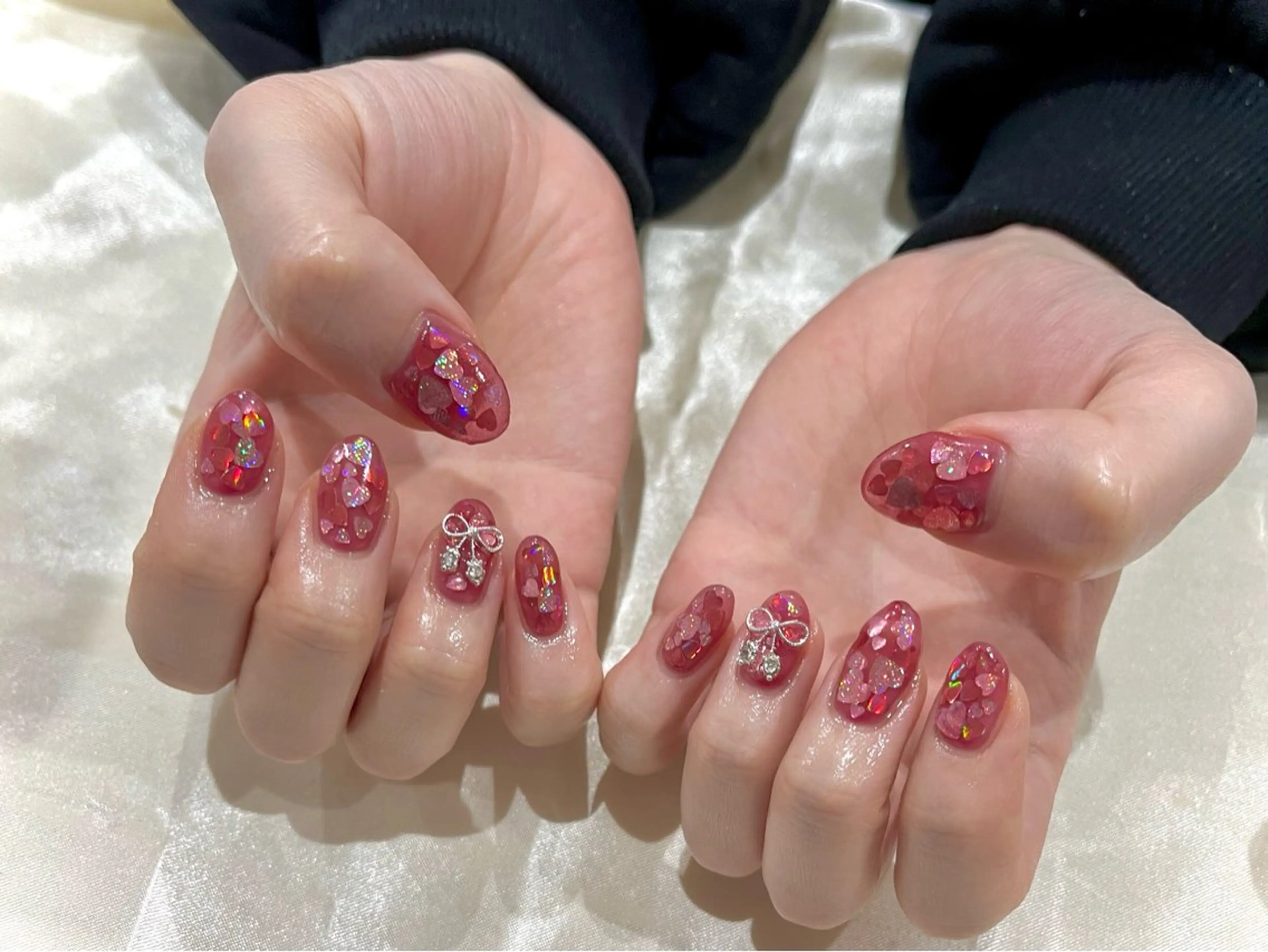 ネイル ハート Nail salon Cielel⟡Ayaのネイルデザイン