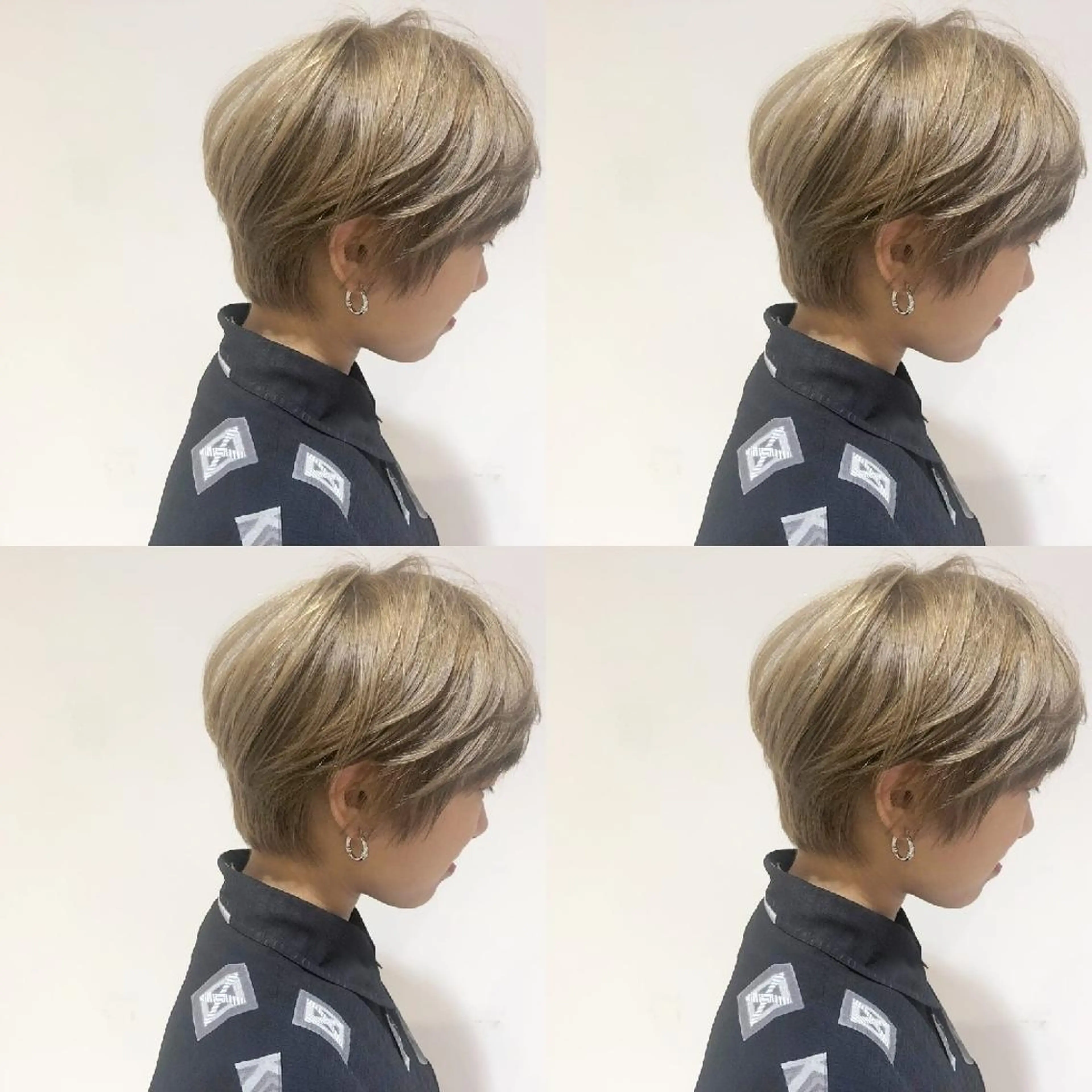 ショート カラー ボブ 竹内啓太 ボブのヘアスタイル