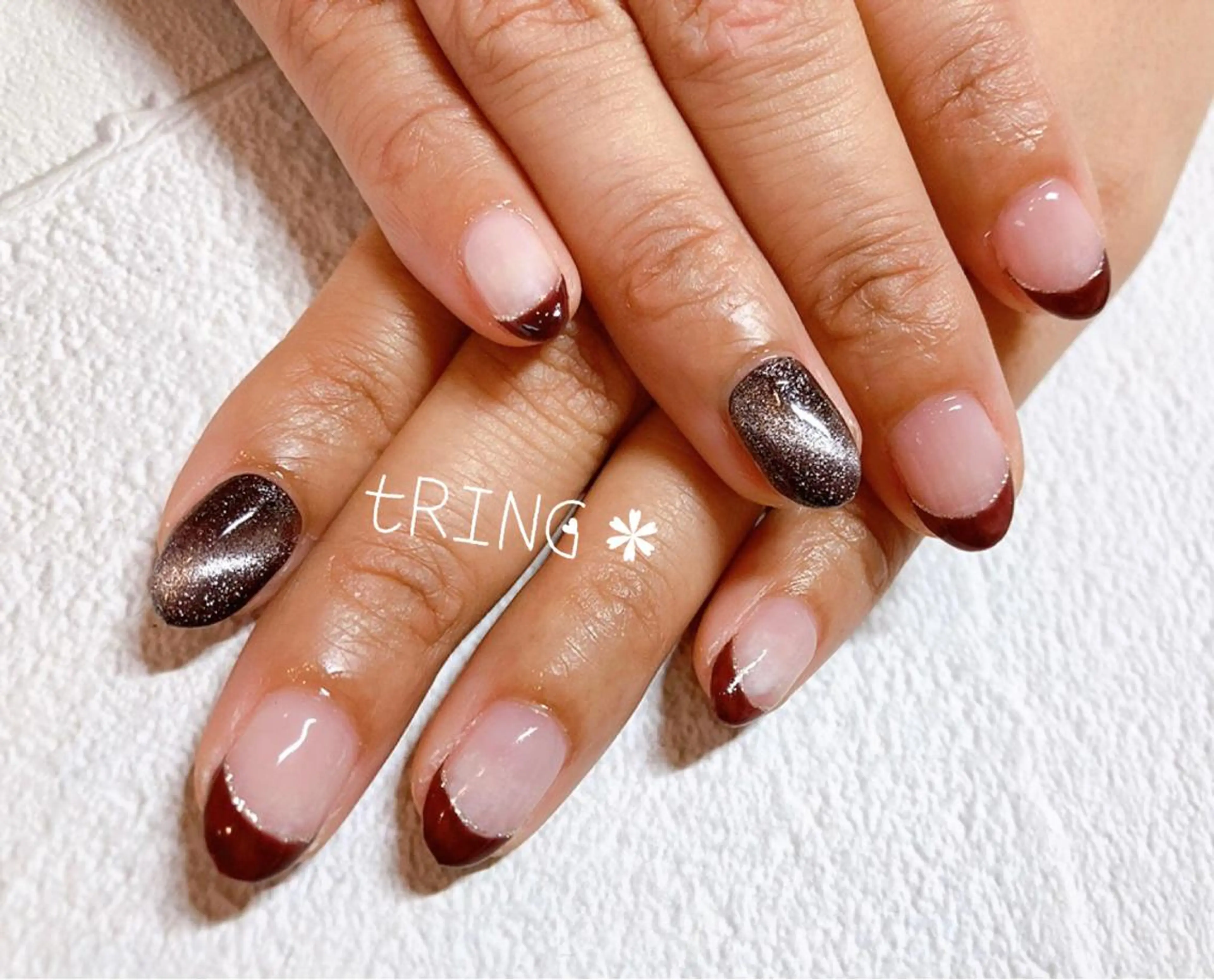 ネイル ハンドネイル tRING＊ しいの木台のネイルデザイン