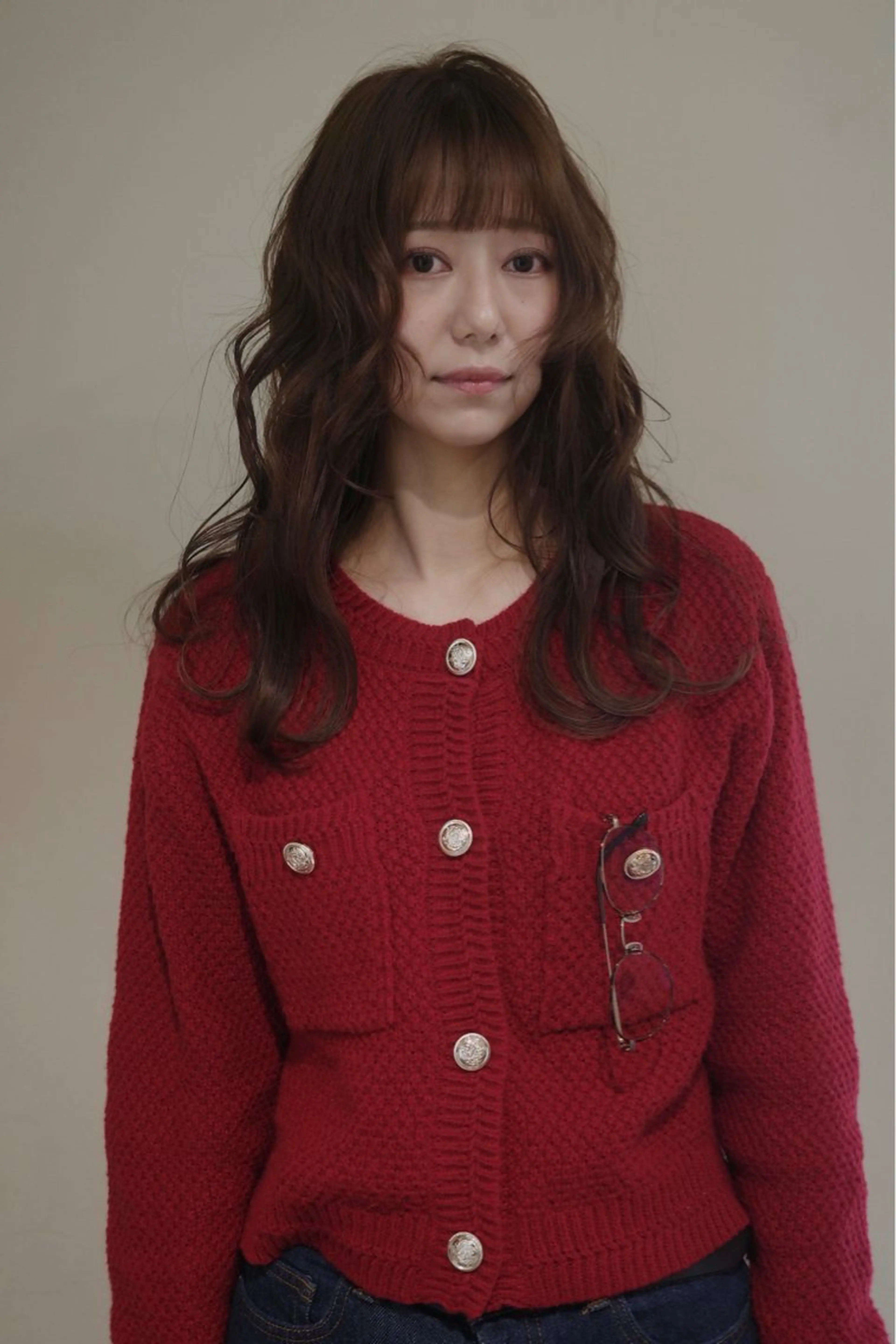 ロング カラー アディクシーカラー バレイヤージュ ベージュカラー ブリーチ デザインカラー カット ヘアカラー トリートメント opus 店長大和 レイヤー/赤み消しのヘアスタイル