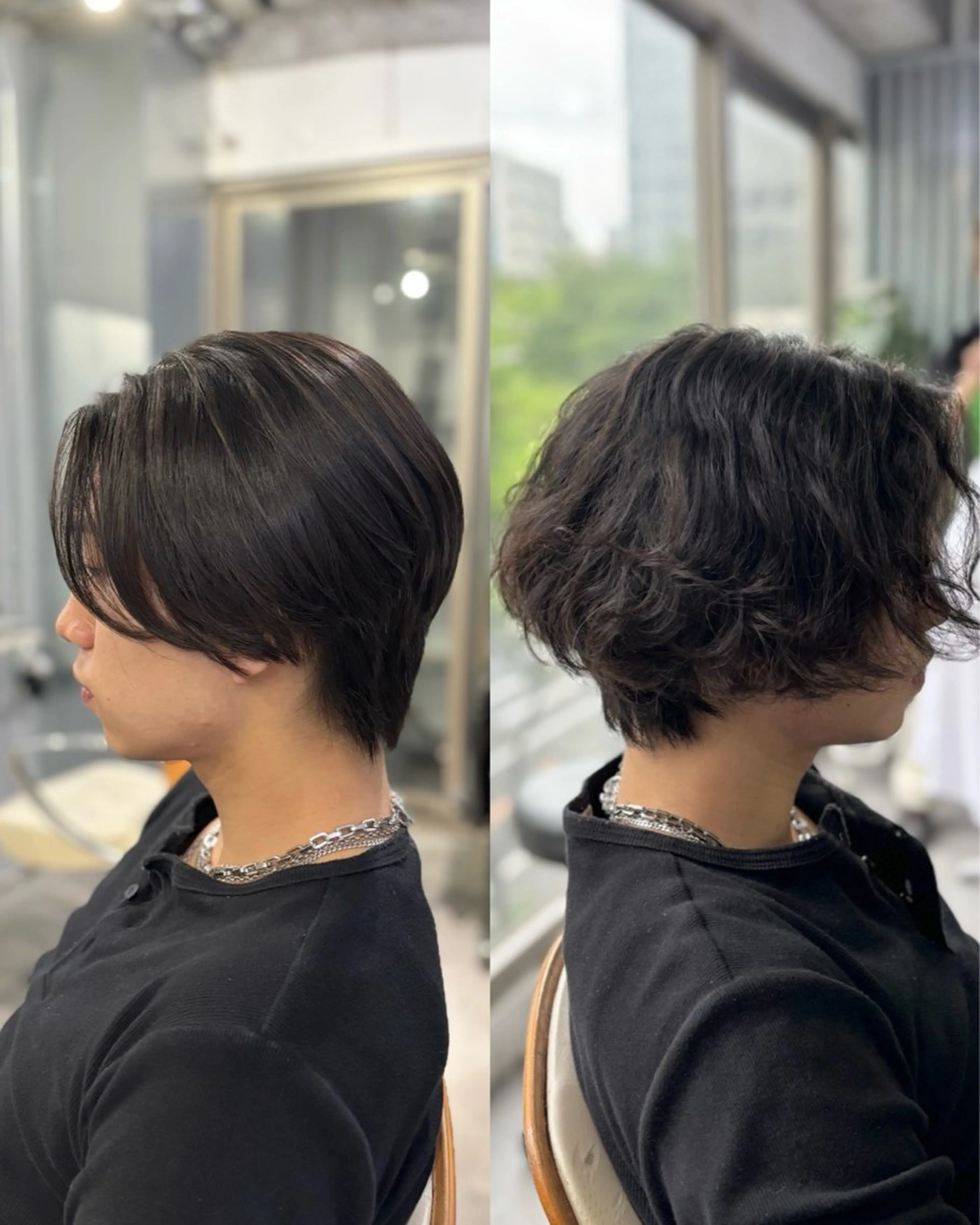 ショート パーマ メンズ 韓国メンズヘア/ ダウンパーマ/歩夢のヘアスタイル