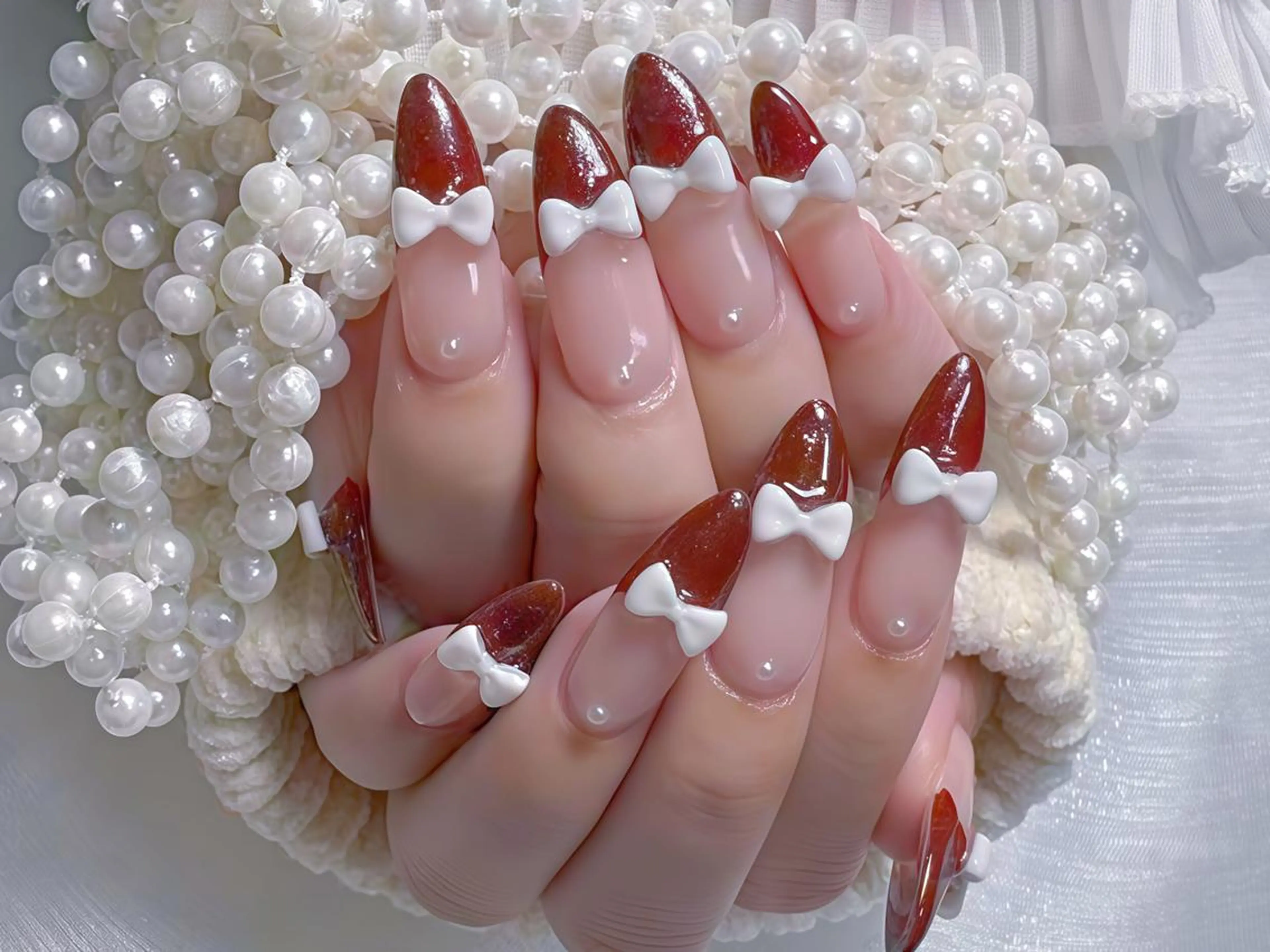 ネイル ハンドネイル 🎀鈴音🎀 ワンホンネイルのネイルデザイン