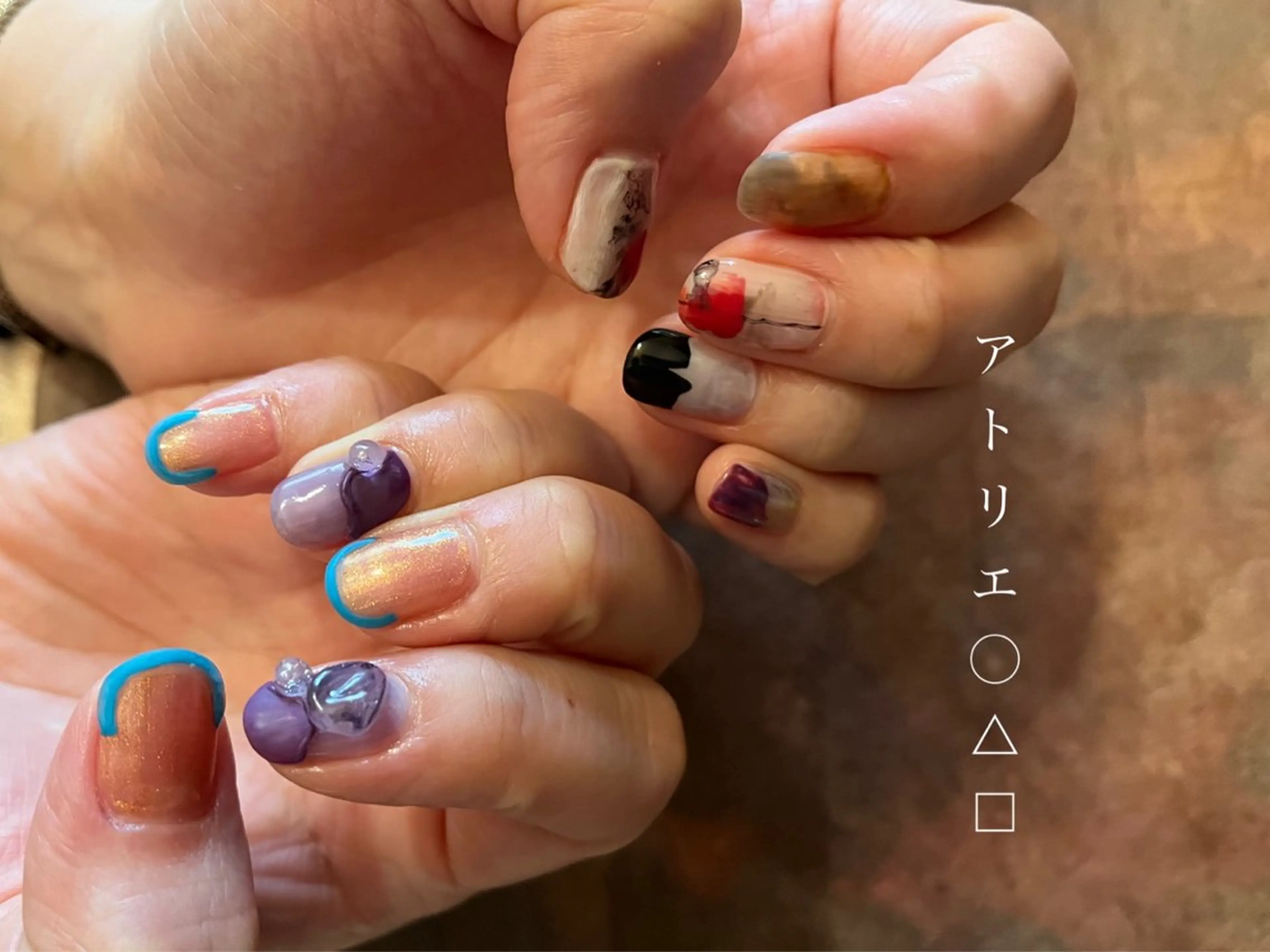 ネイル ハンドネイル アトリエ ○△□のネイルデザイン