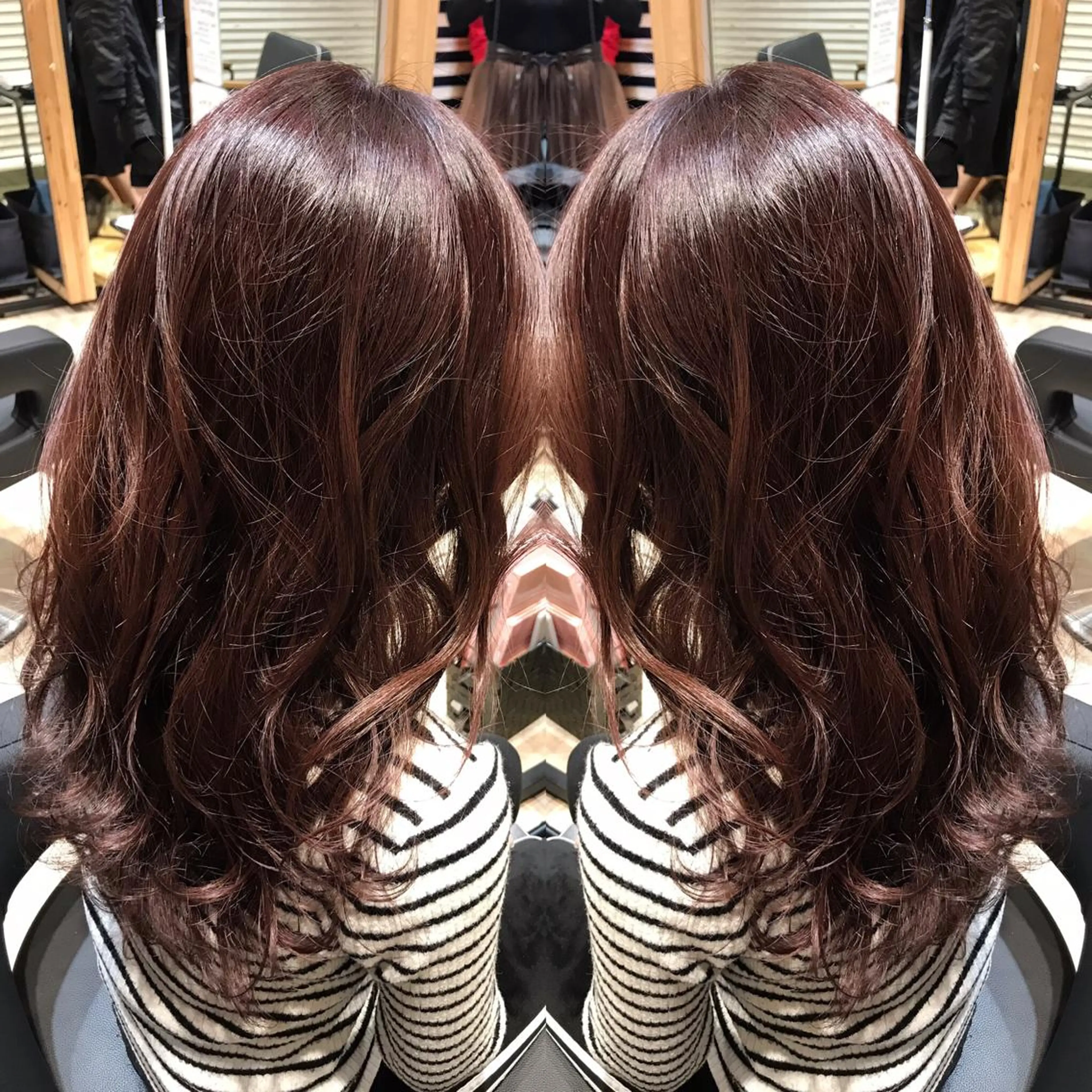 セミロング ハイライト 大久保 隆蔵のヘアスタイル