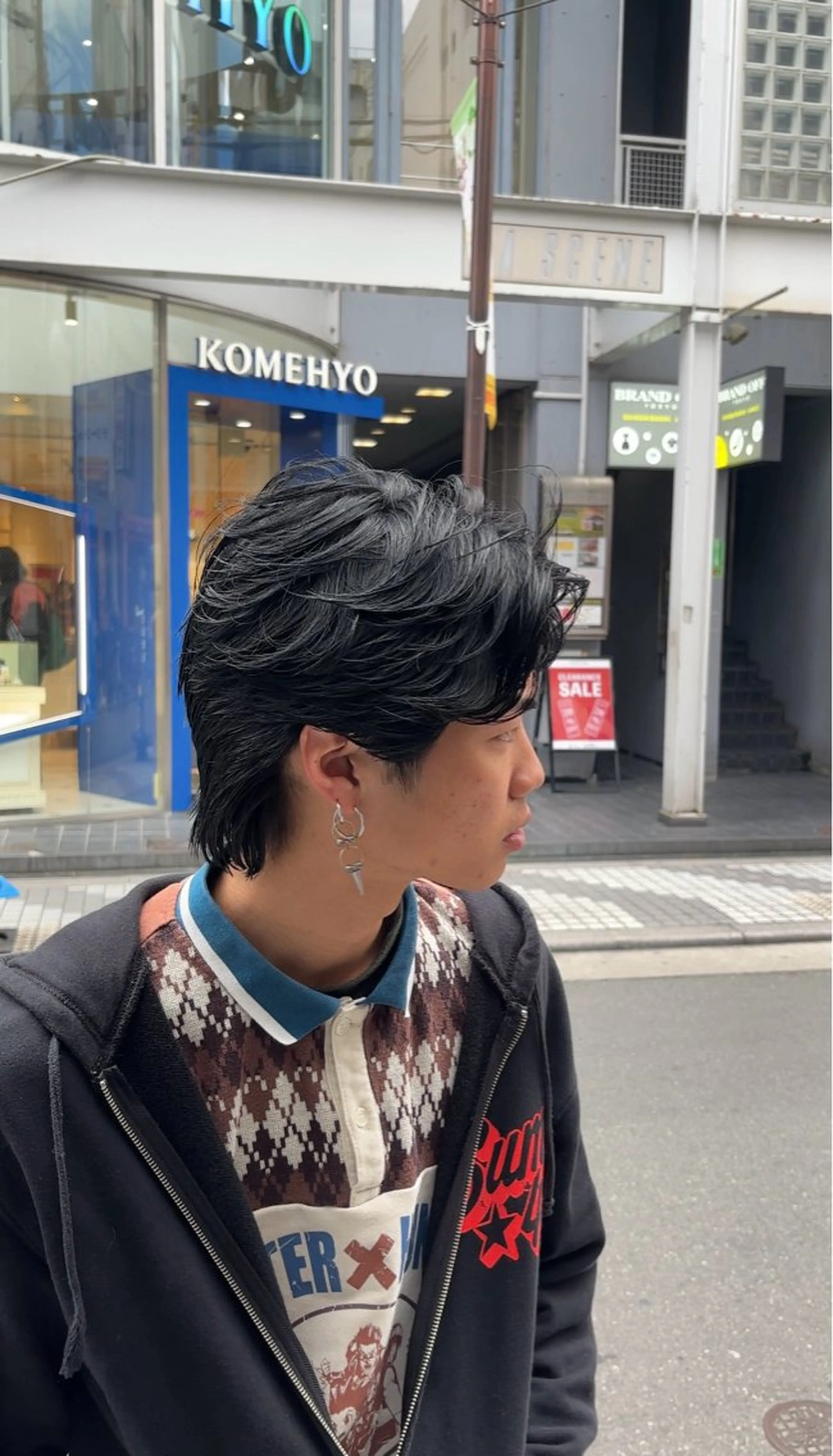 メンズ カット パーマ トリートメント ブリーチなしカラー 美髪矯正・清水天空のヘアスタイル