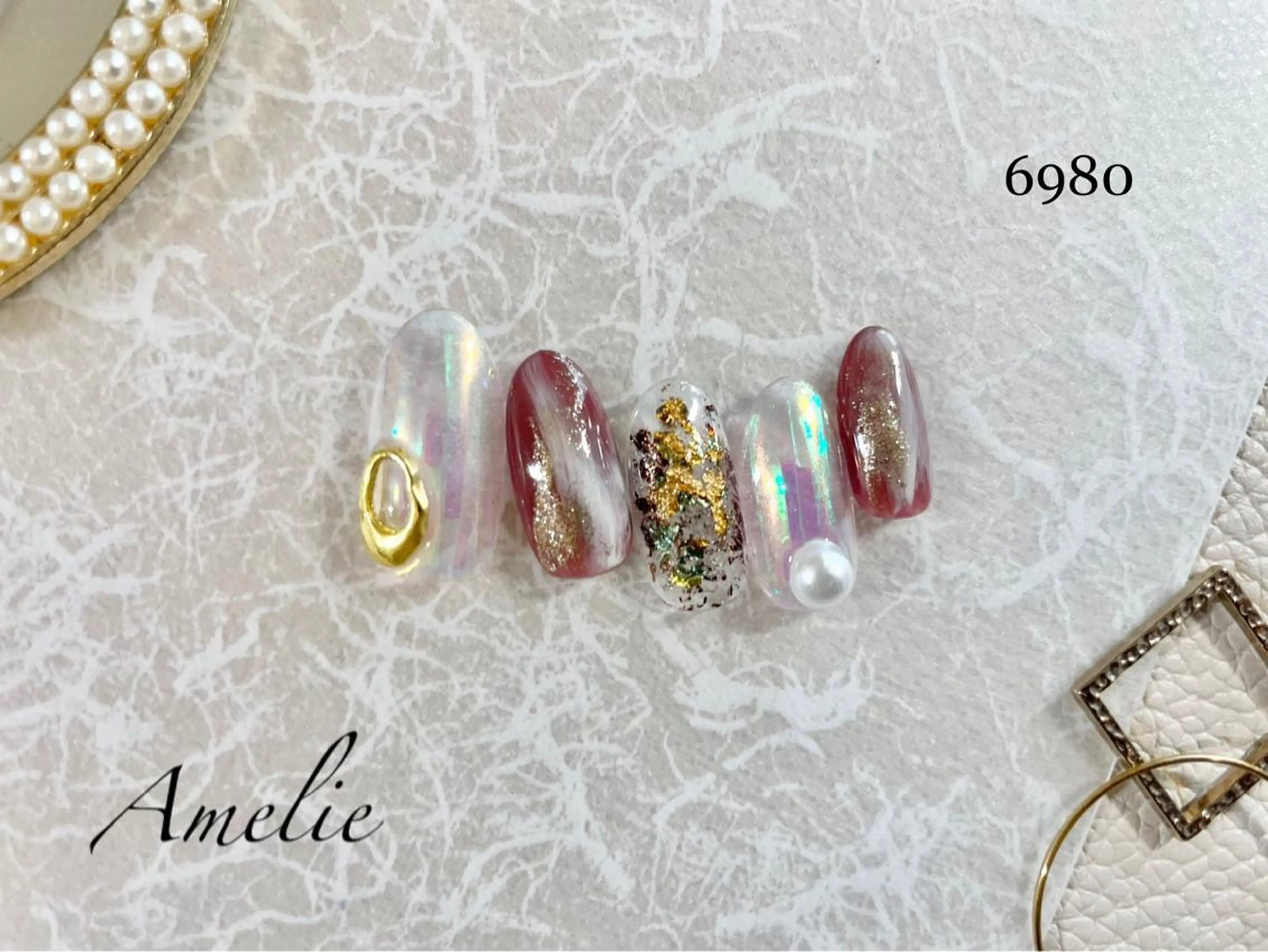 ネイル ハンドネイル いちじゅう あおいのネイルデザイン