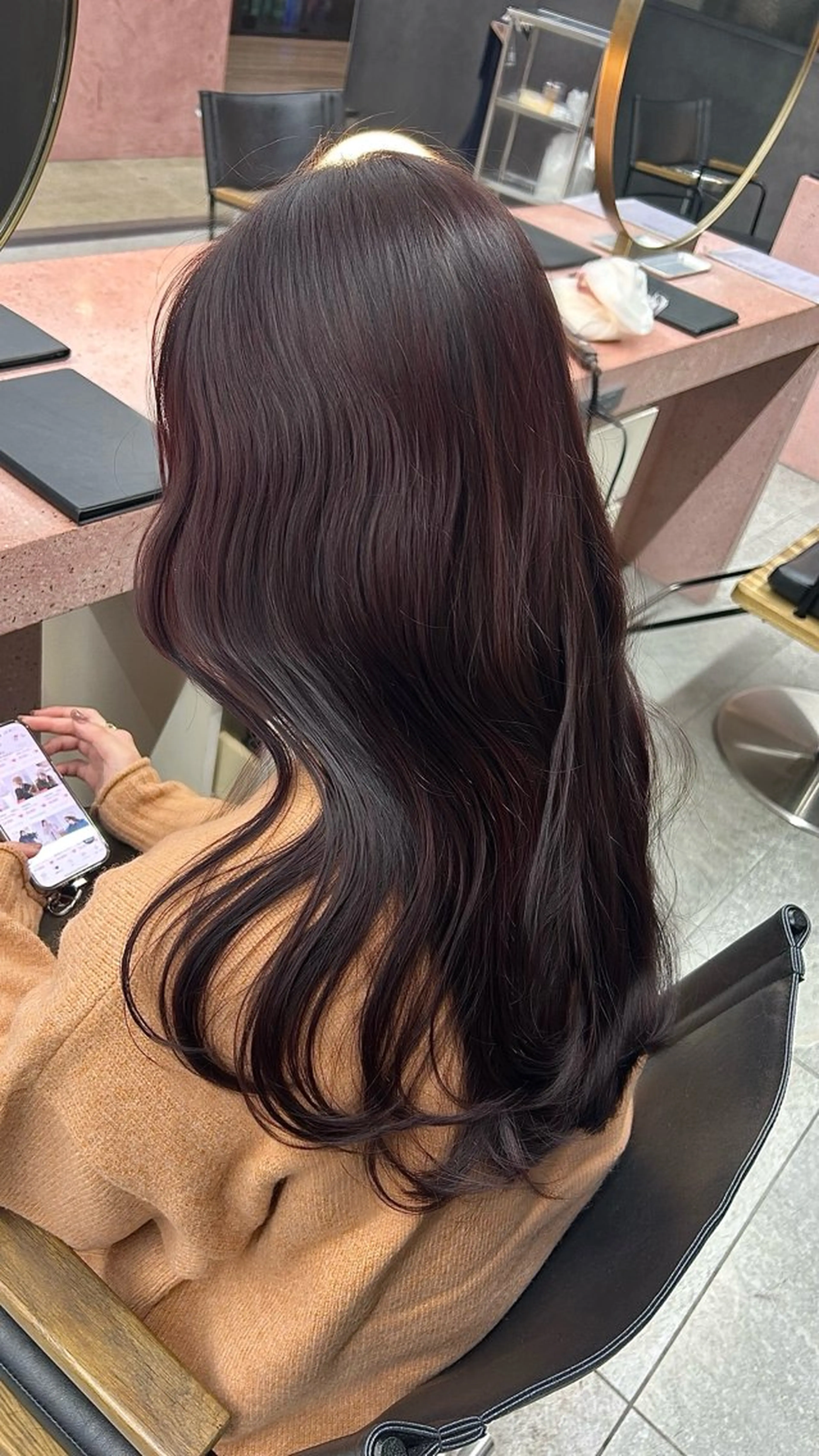 セミロング カラー ラベンダーカラー ピンクカラー ピンクラベンダー カット ヘアカラー トリートメント 日韓レイヤー🇰🇷 透明感カラー/ナカネのヘアスタイル