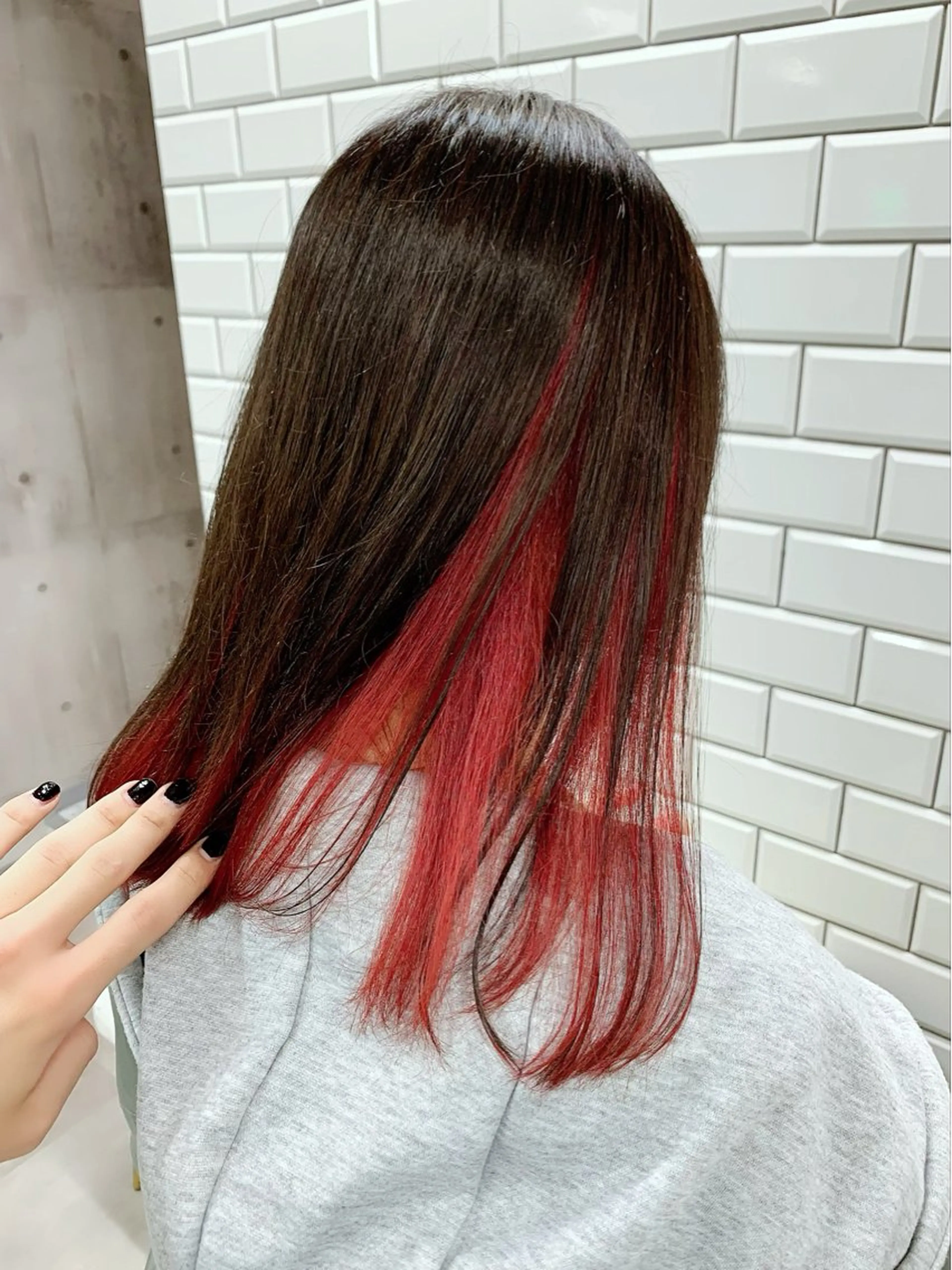 セミロング カラー ヘアカラー トリートメント La fith hair bath ラフィスヘアーバース所属・御坂 (ミサカ)のヘアスタイル