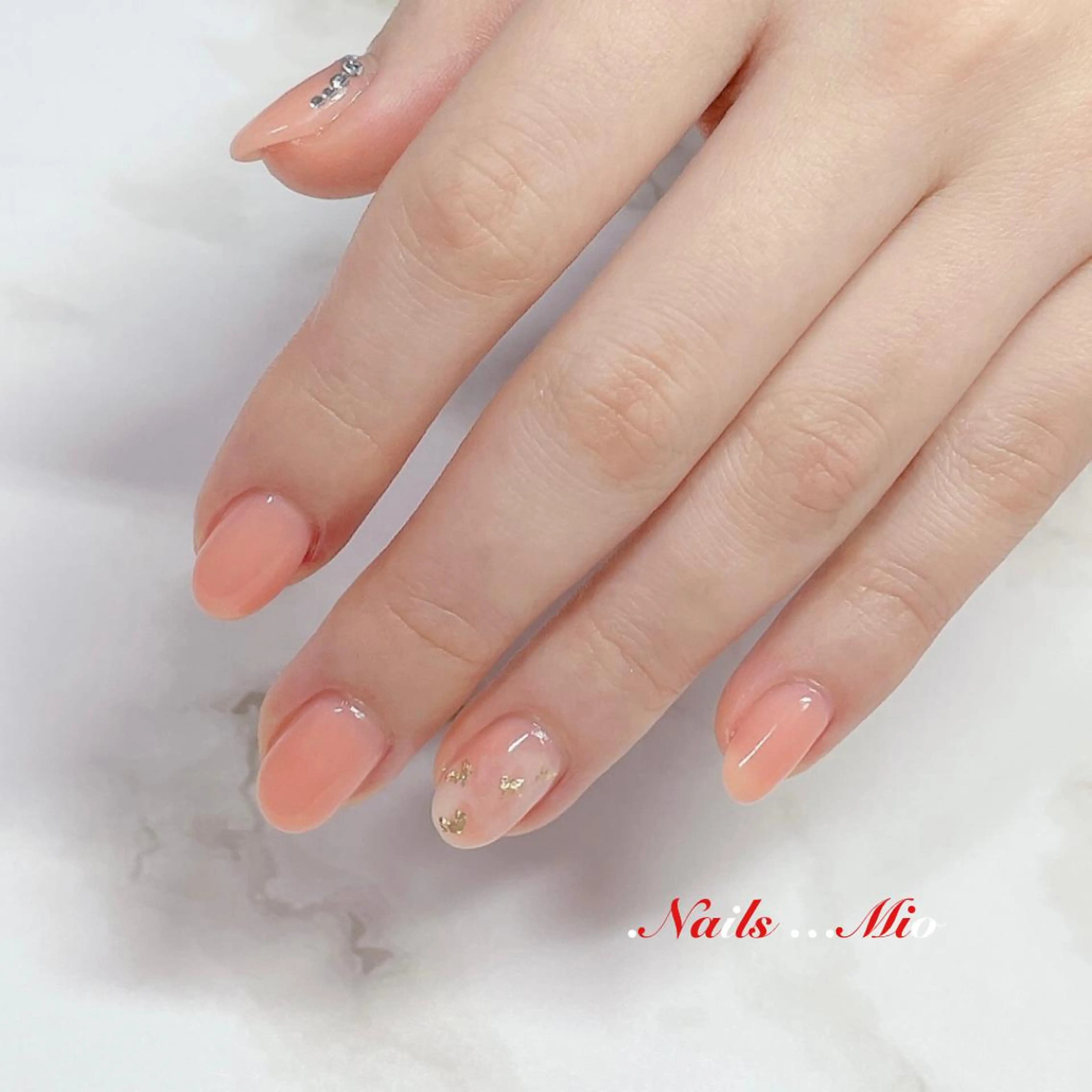 ネイル アートネイル ジェルネイル ワンカラーネイル .Nails Mio 赤羽西ネイルサロンのネイルデザイン