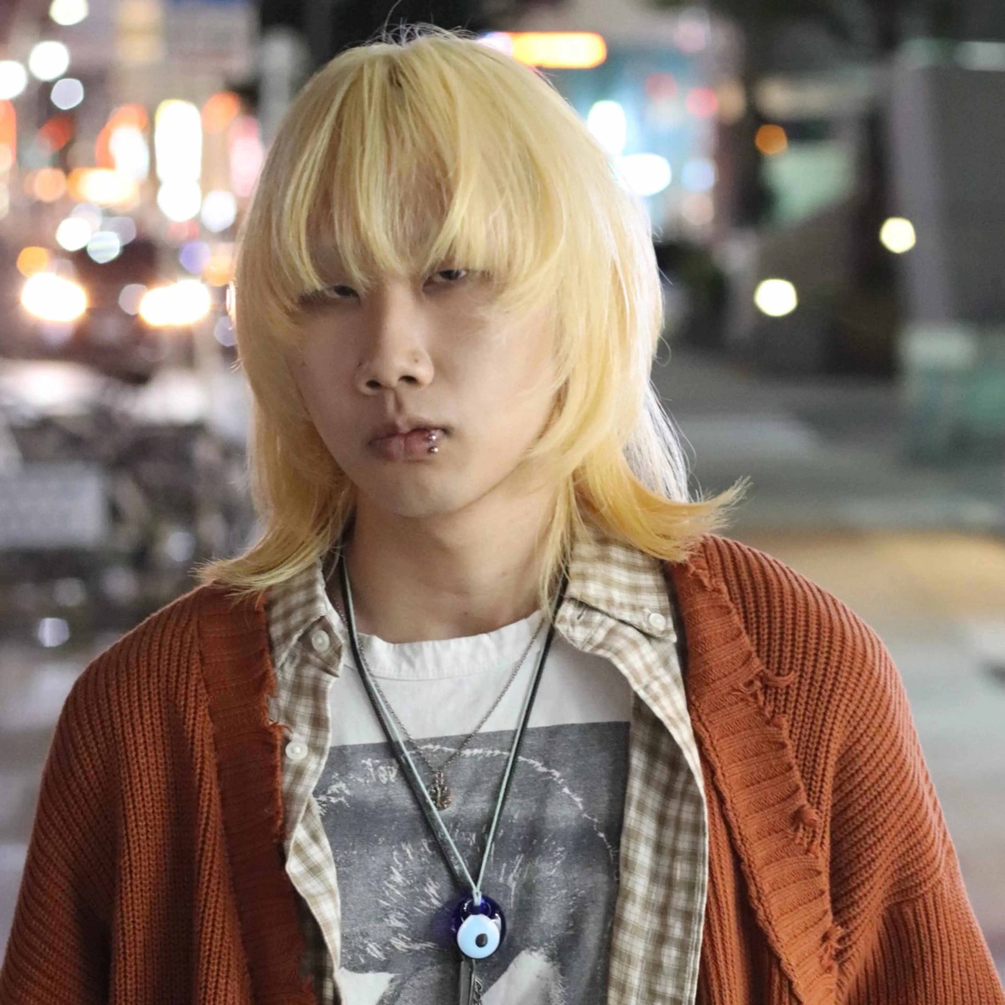 セミロング カラー メンズ カット ヘアカラー joh/メンズカット /ブリーチ/矢場町栄のヘアスタイル