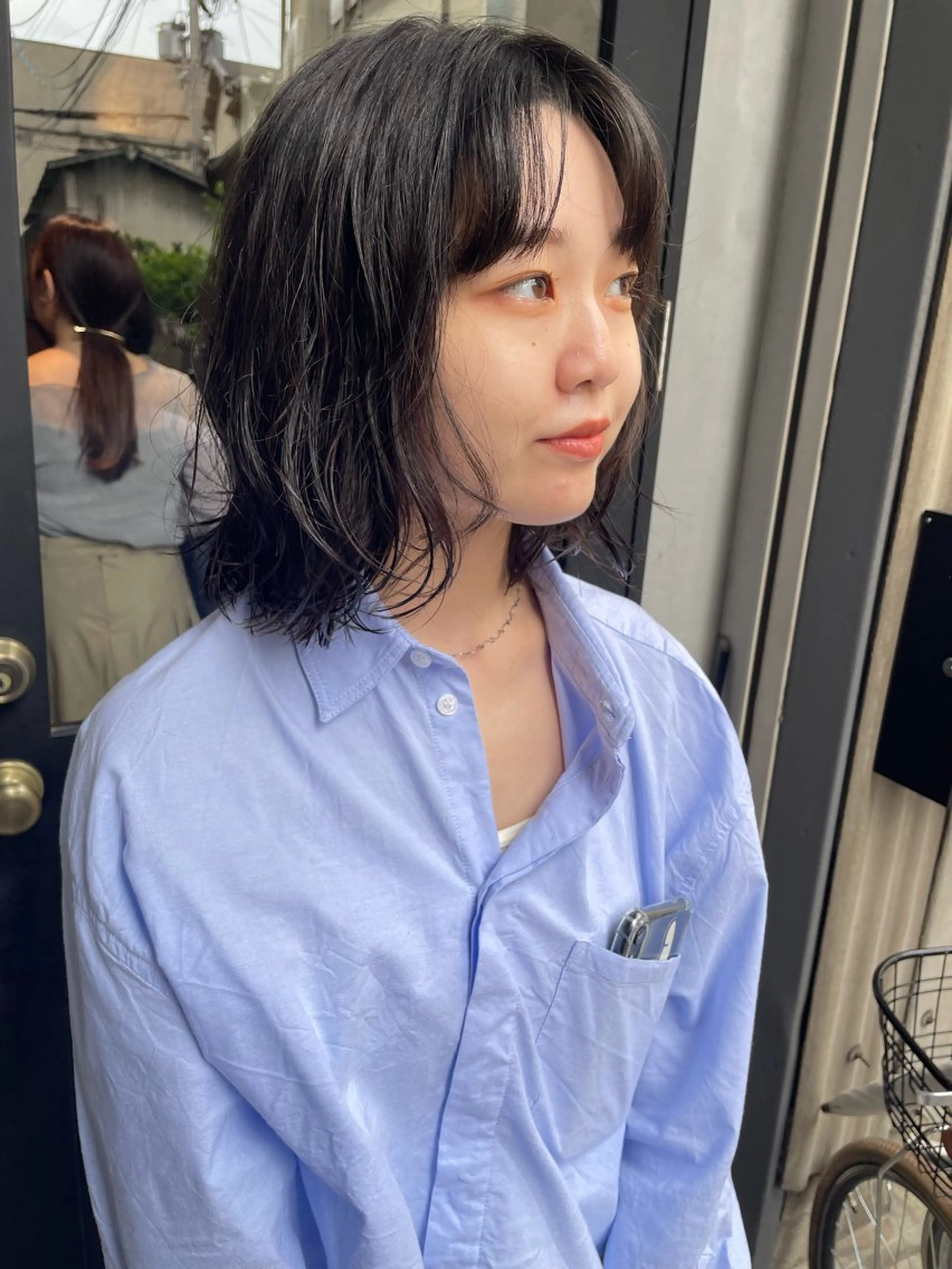 ミディアム カット パーマ トリートメント ボブ／パーマ指名 No. 1🍃れんとのヘアスタイル