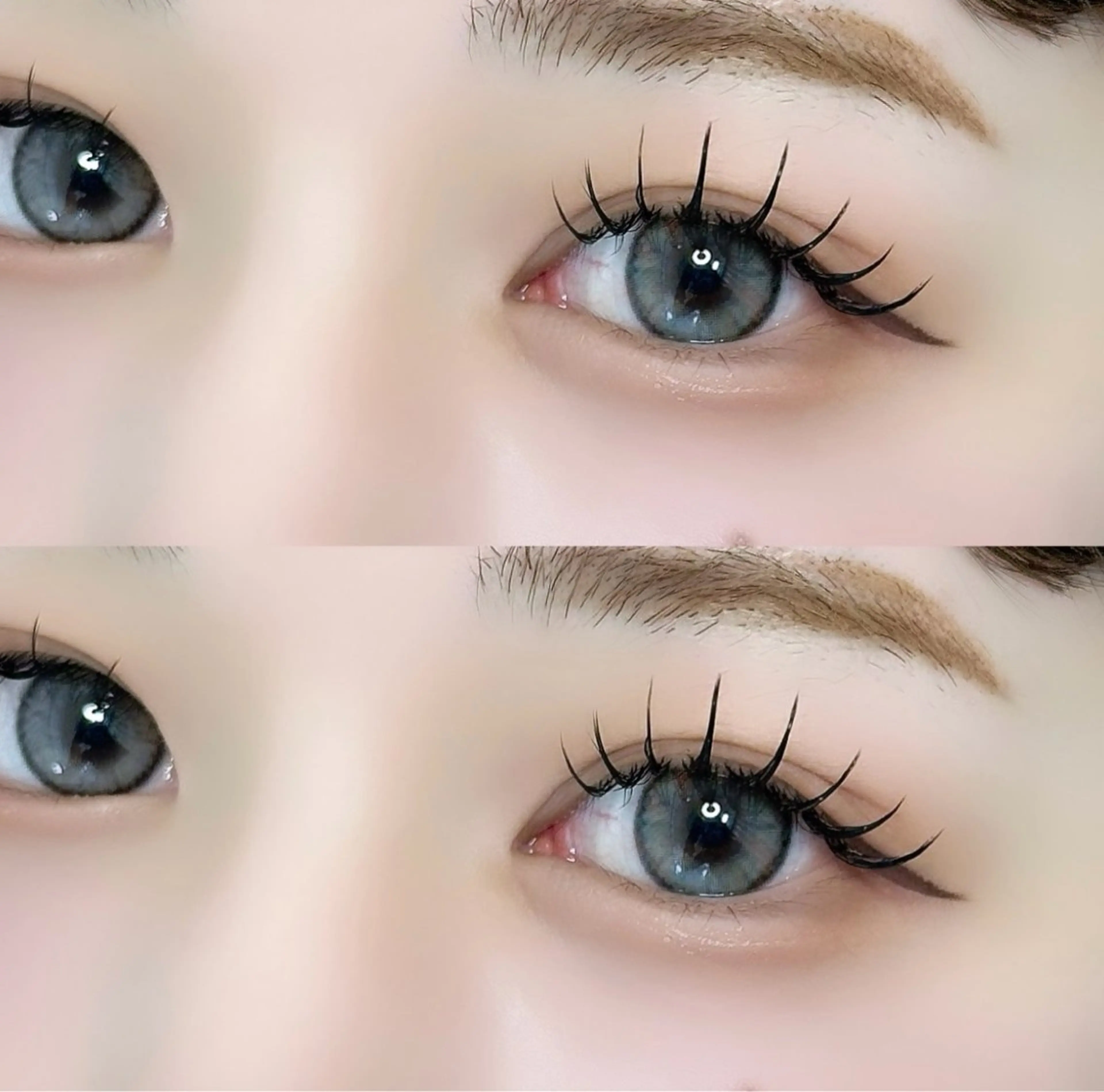 🎀 ご新規様 🎀 フラットラッシュ 120本｜ブラウンに変更可◎｜下まつげメニュー追加可◎の写真