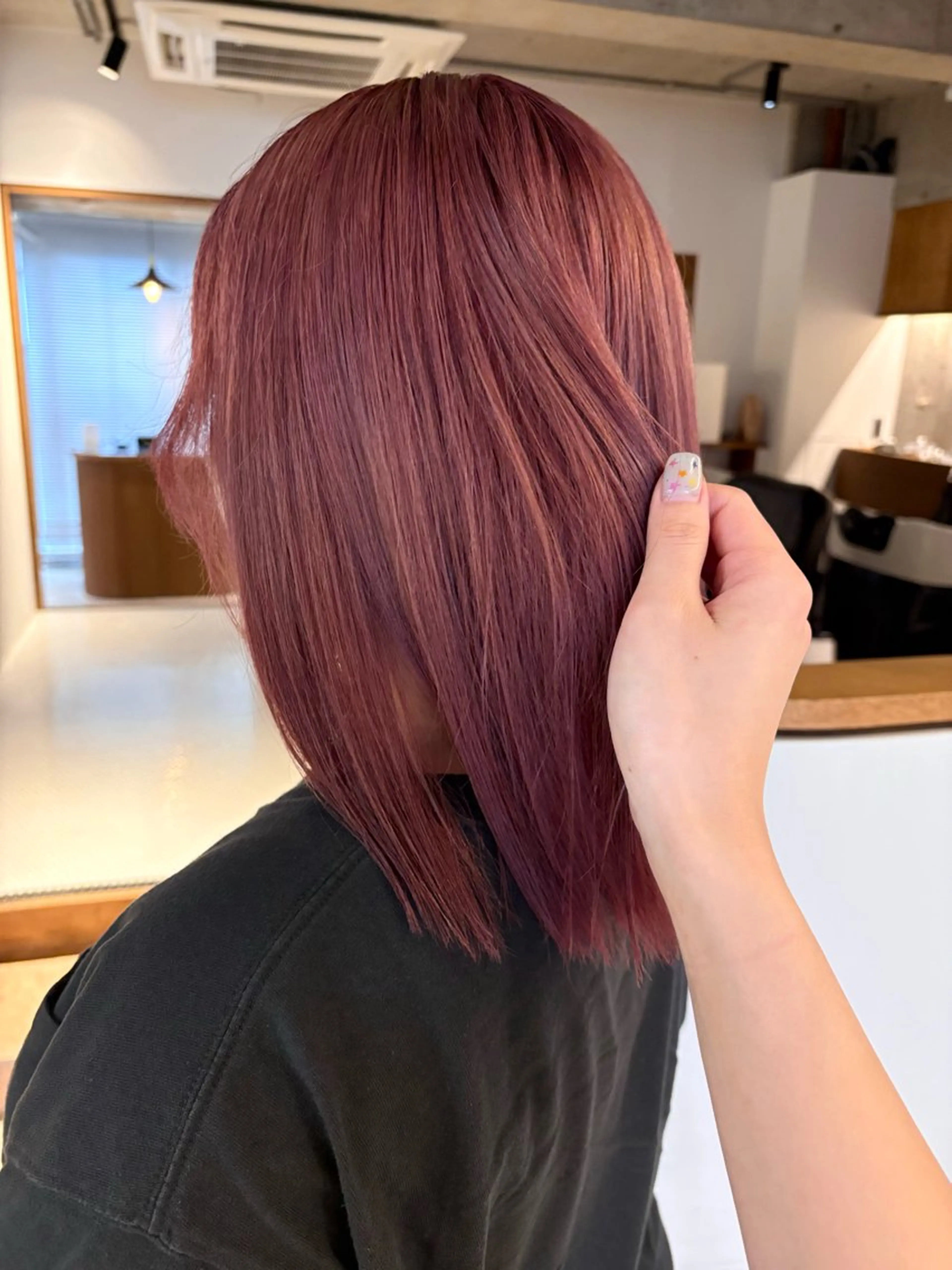 ミディアム ヘアカラー 名駅/カラーモデル/ masaki⠀のヘアスタイル