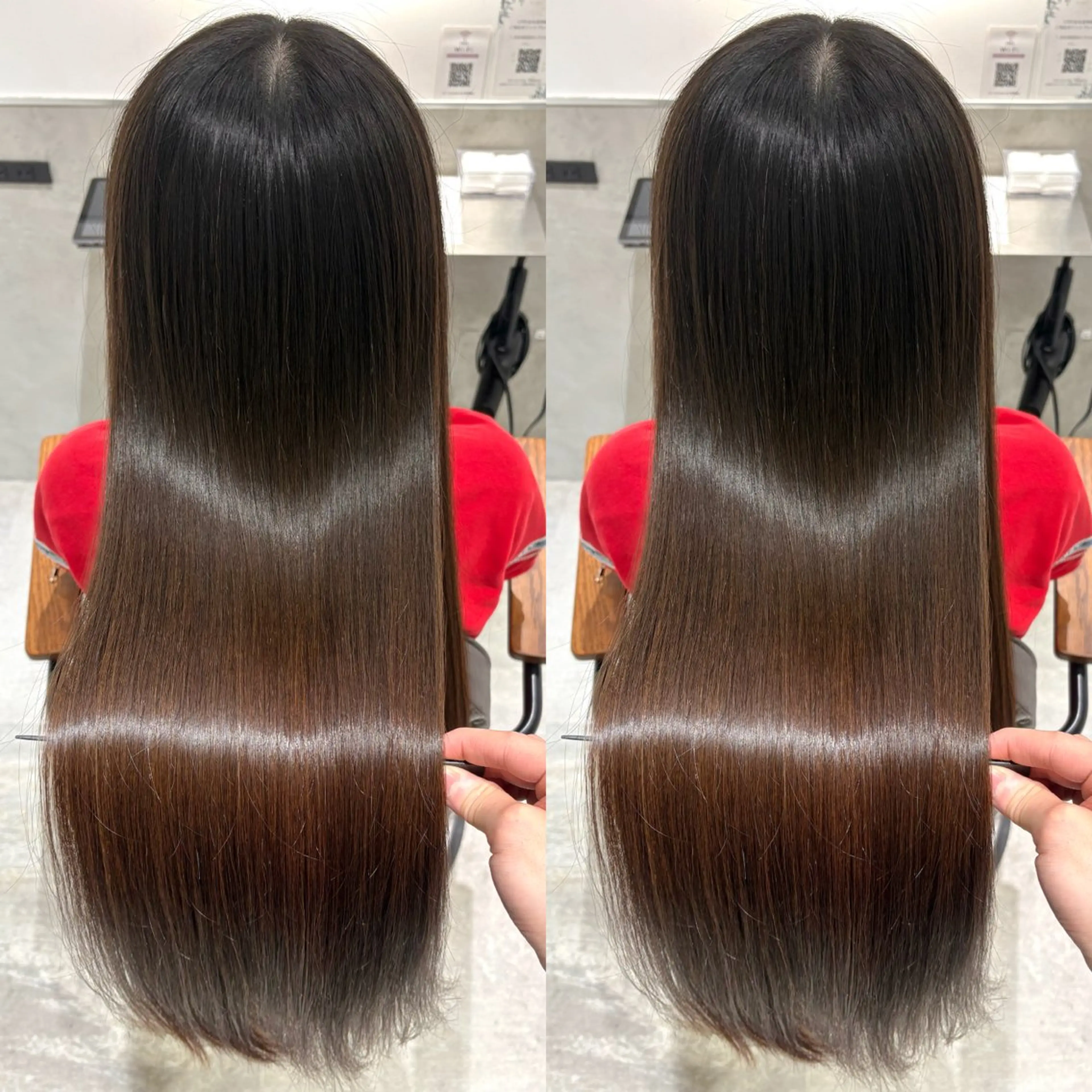 ロング カラー 髪質改善 縮毛矯正 トリートメント ヘアカラー トリートメント 銀座No.1髪質改善 縮毛矯正/本木のヘアスタイル