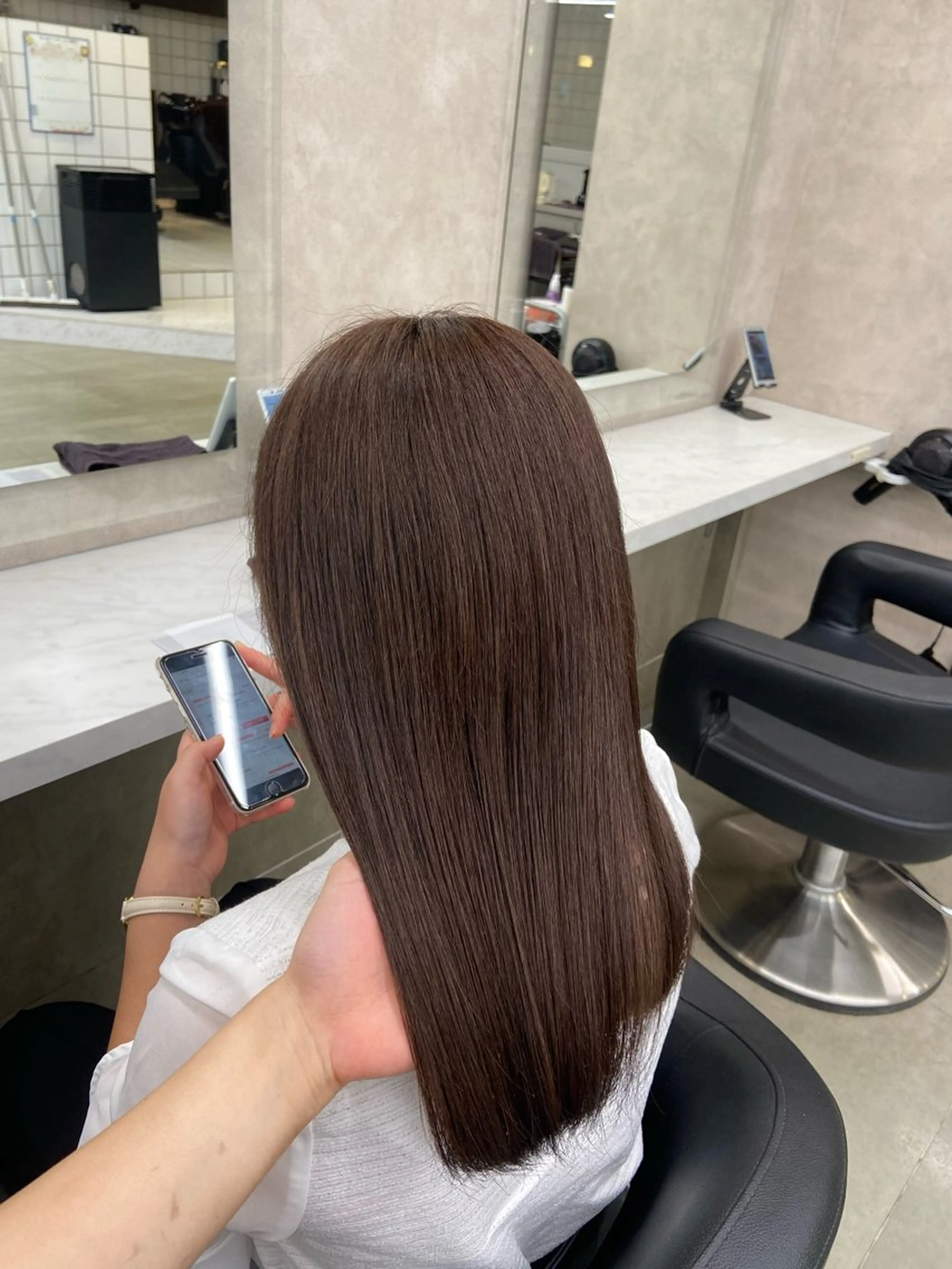 セミロング カラー ヘアアレンジ flammeum所属・ハイトーン/ボブ /misakiのヘアスタイル