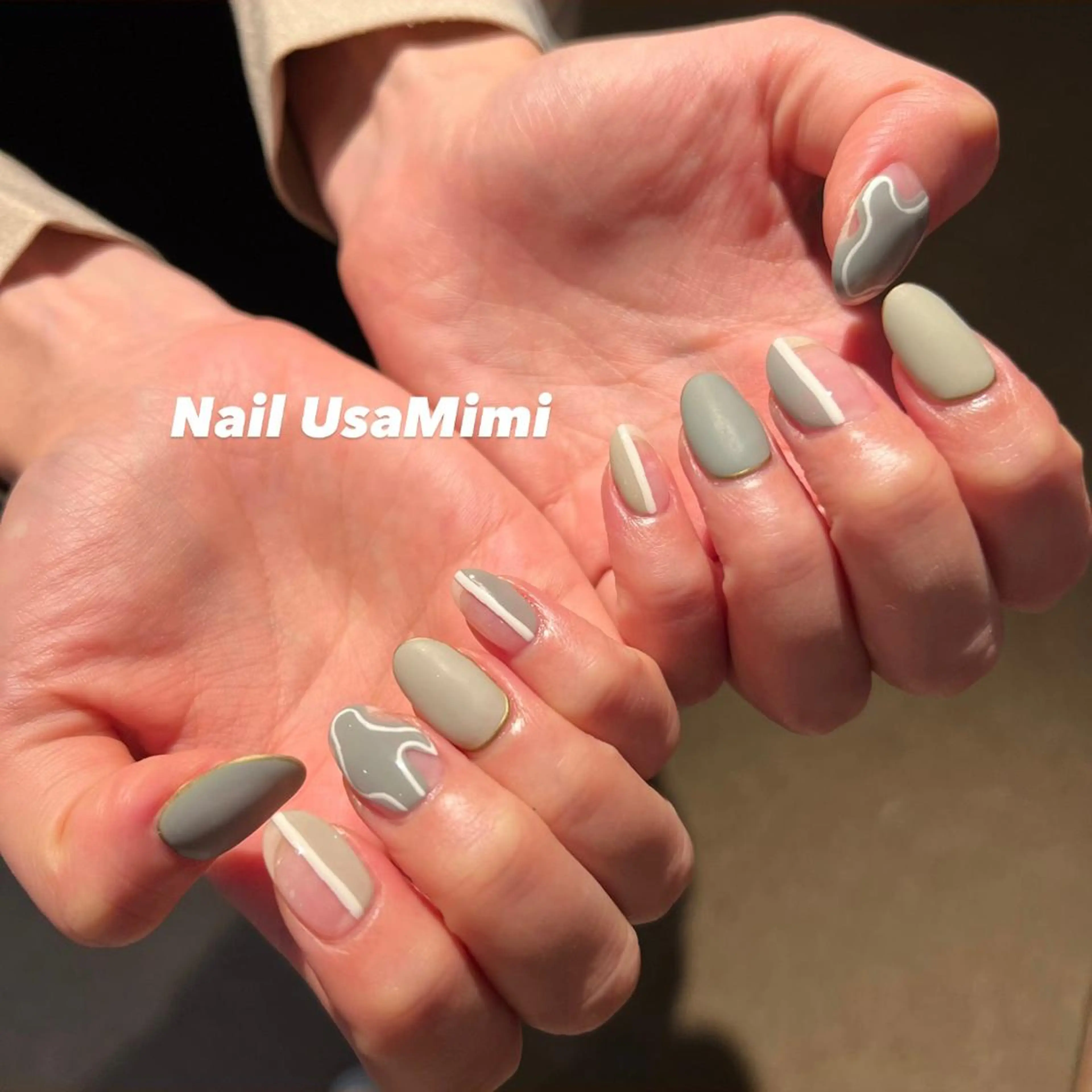 ネイル クリアネイル フットネイル ジェルネイル マグネットネイル 持ち込み 本町ネイルNail UsaMimiのネイルデザイン