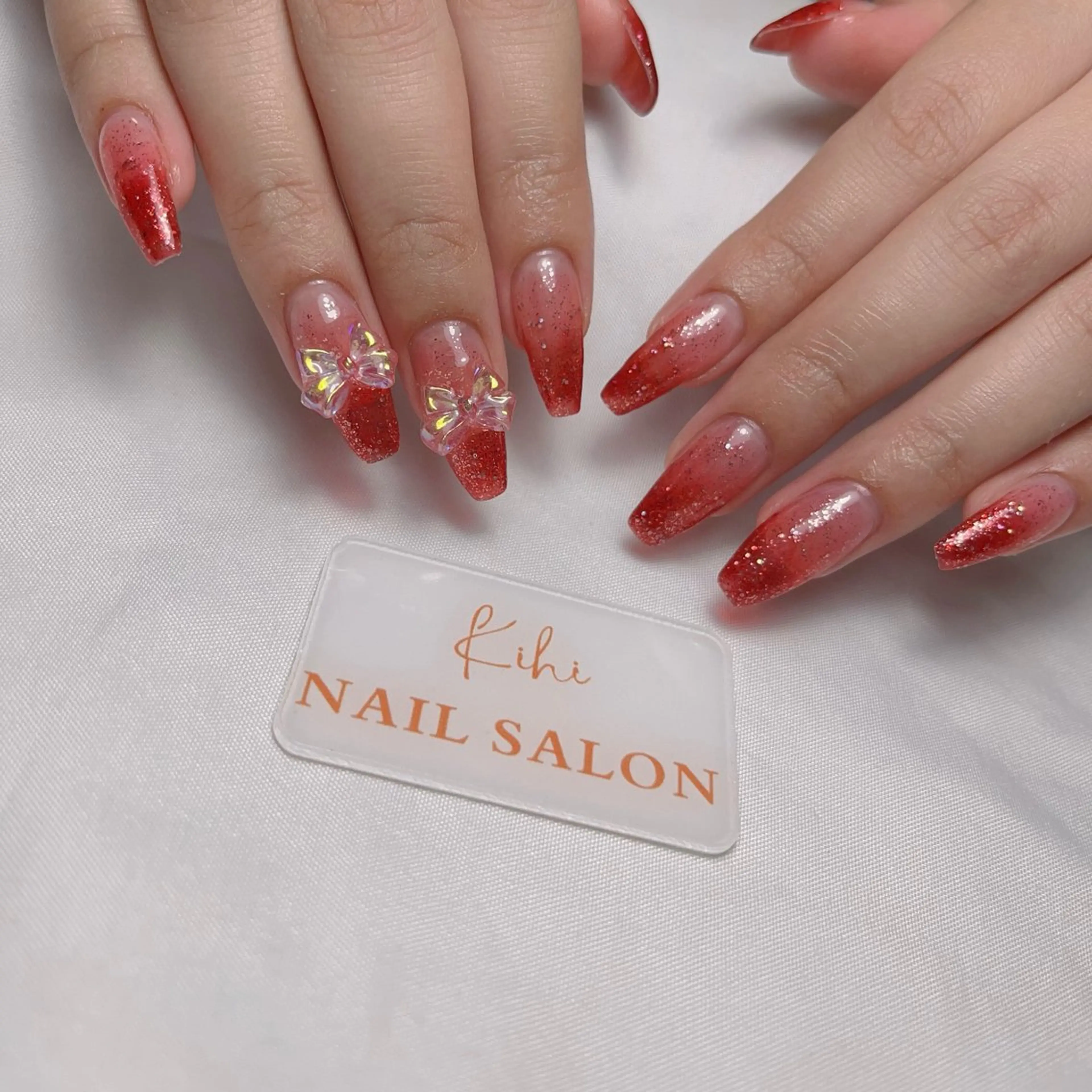 ネイル アートネイル フレンチネイル ジェルネイル グラデーション 韓国ネイル ハンドネイル ハンドケア さくら💮💮 【オフ無料】のネイルデザイン