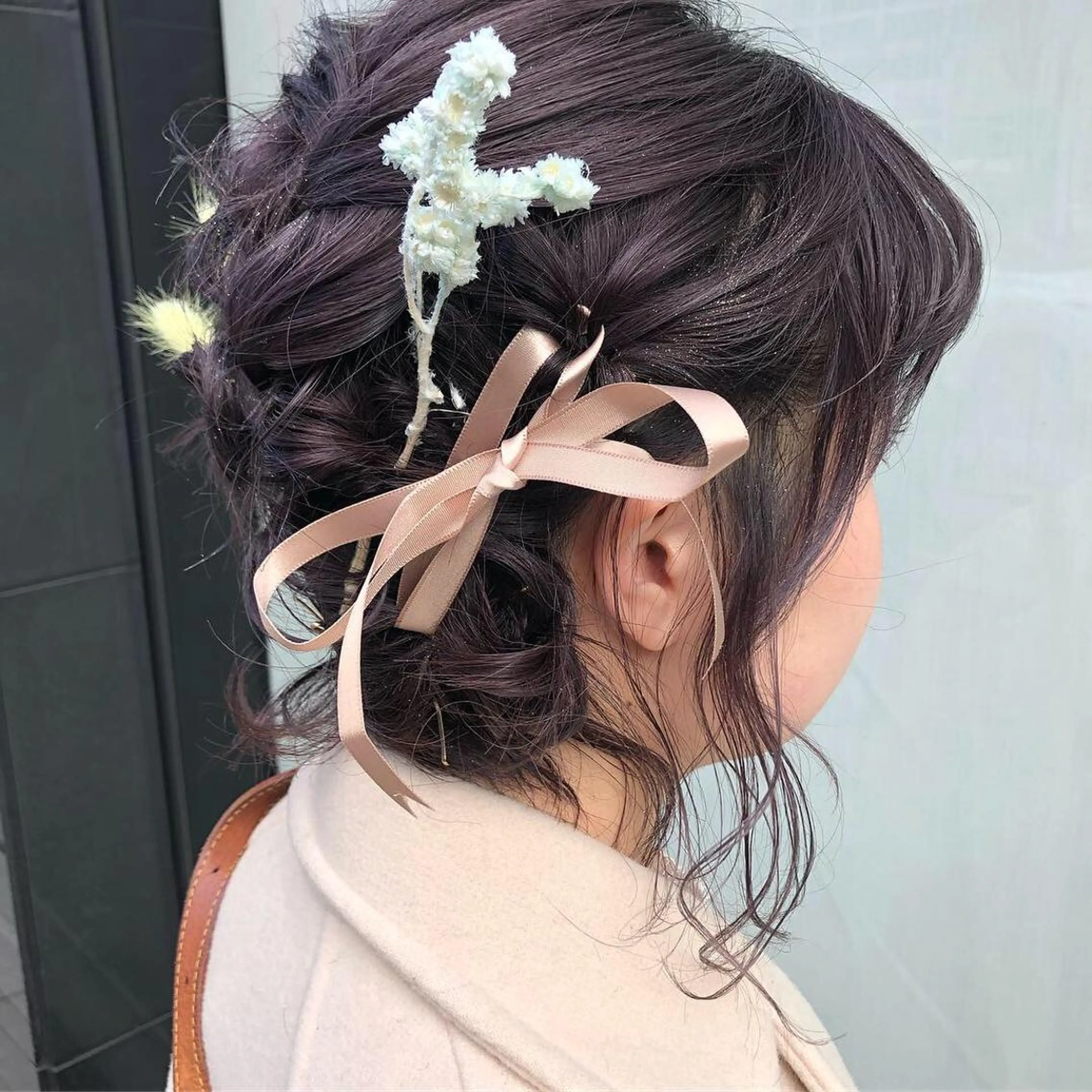 ミディアム カラー ヘアアレンジ GLROW haruhiのヘアスタイル