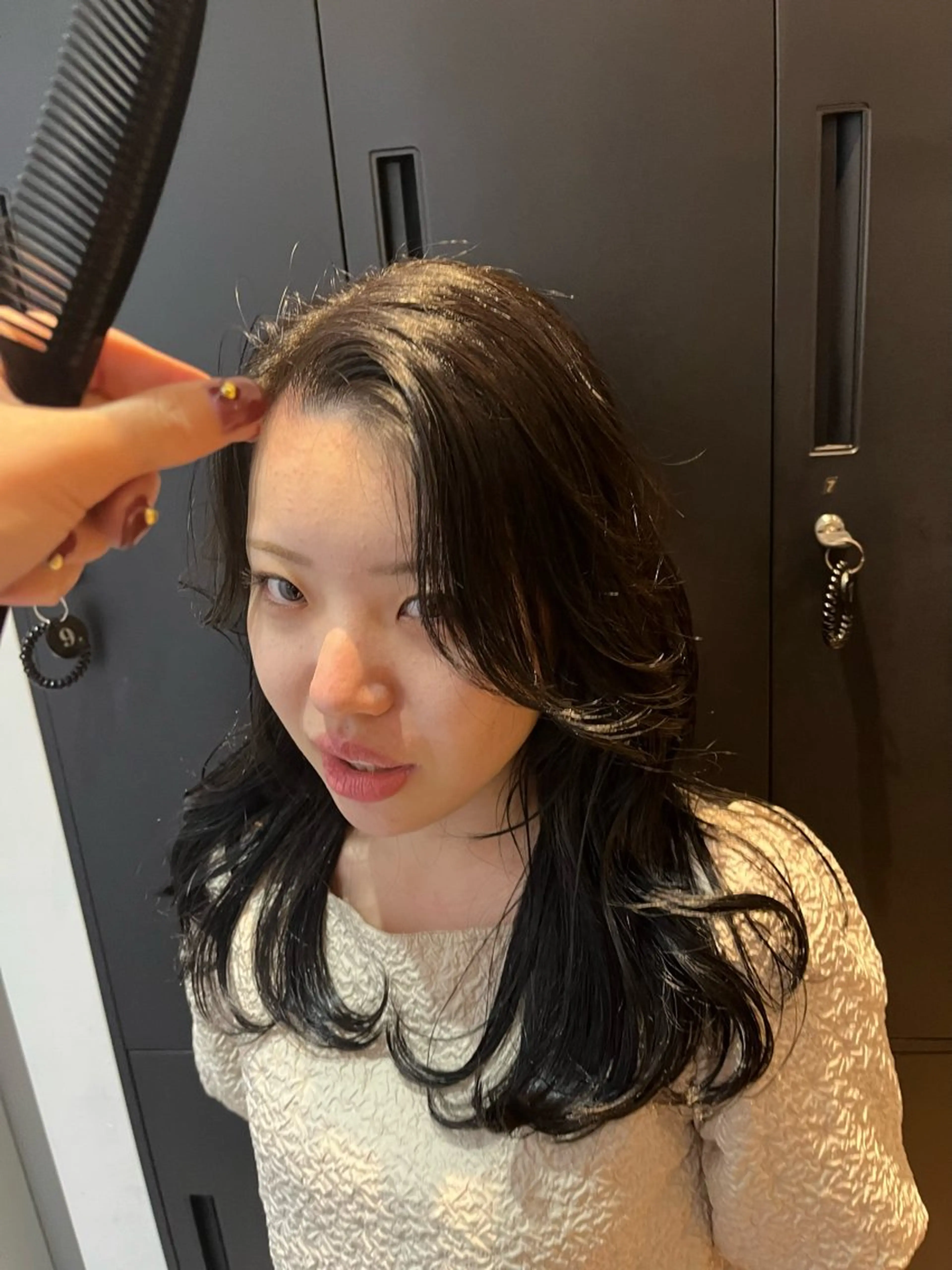 セミロング カラー ヘアアレンジ 今井 香奈恵のヘアスタイル