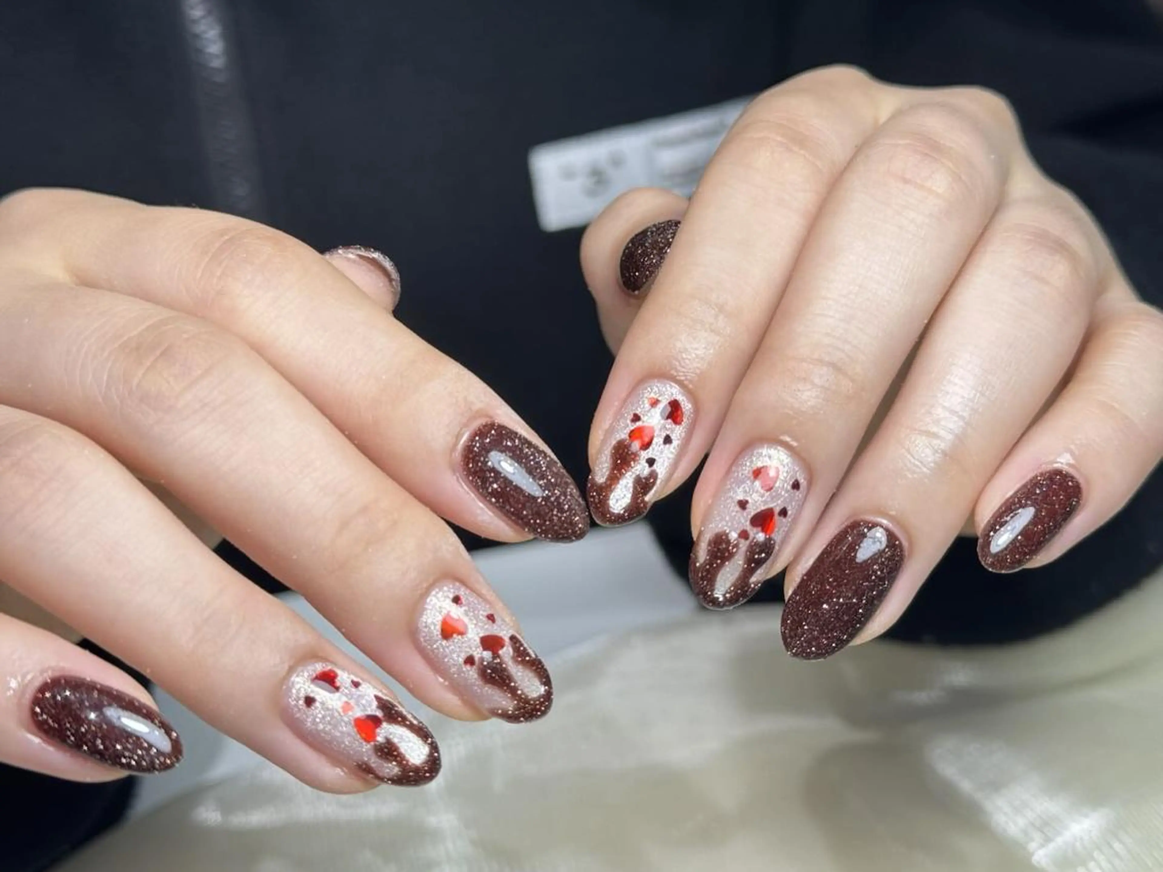 ネイル チークネイル 長さ出し フレンチネイル グラデーション マグネットネイル ハンドネイル ハンドケア ソメヤ ミカのネイルデザイン