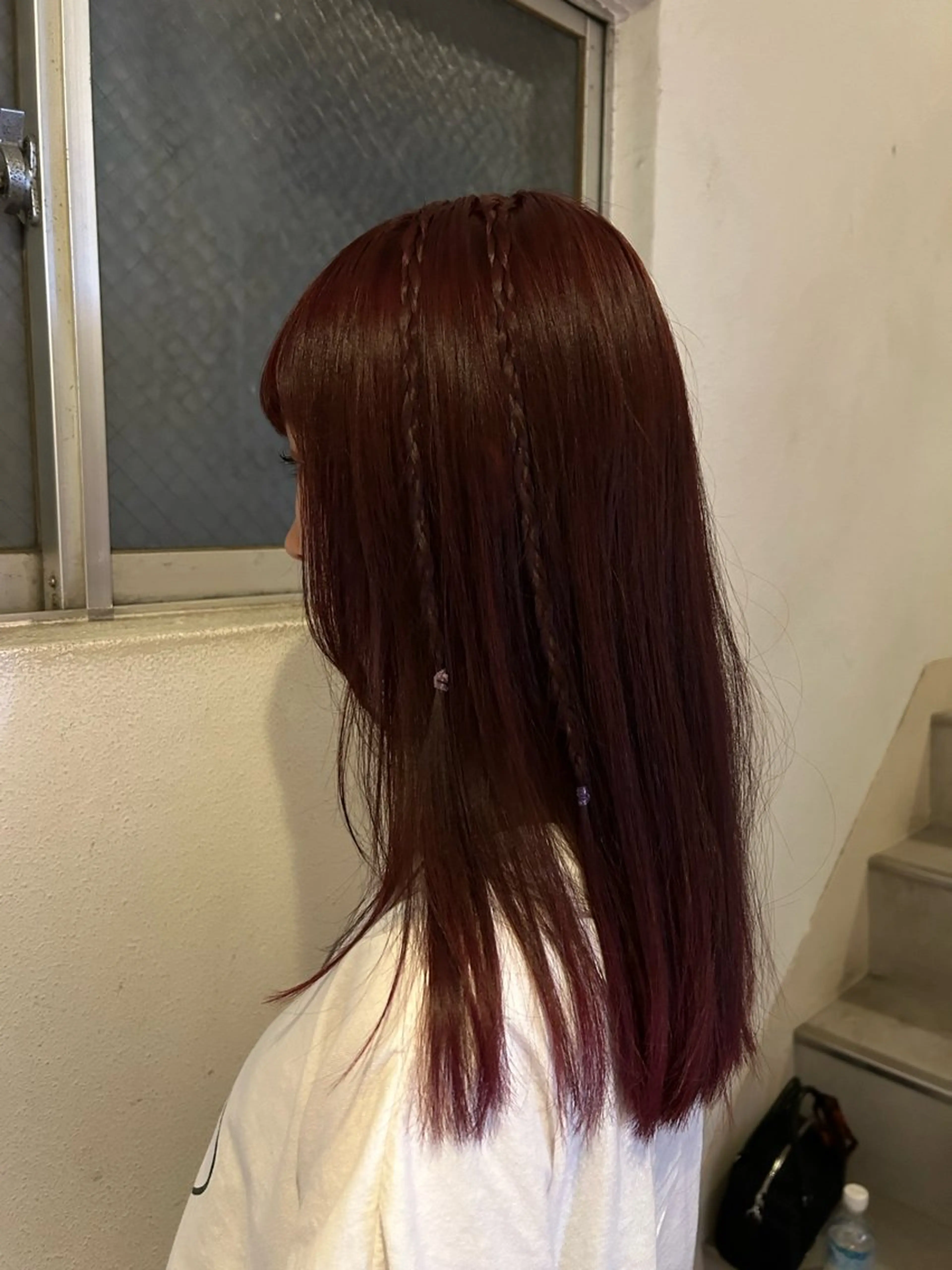 ロング カラー ヘアアレンジ ブリーチ ブリーチなしカラー 愛結 暖色カラー🎀🩰のヘアスタイル