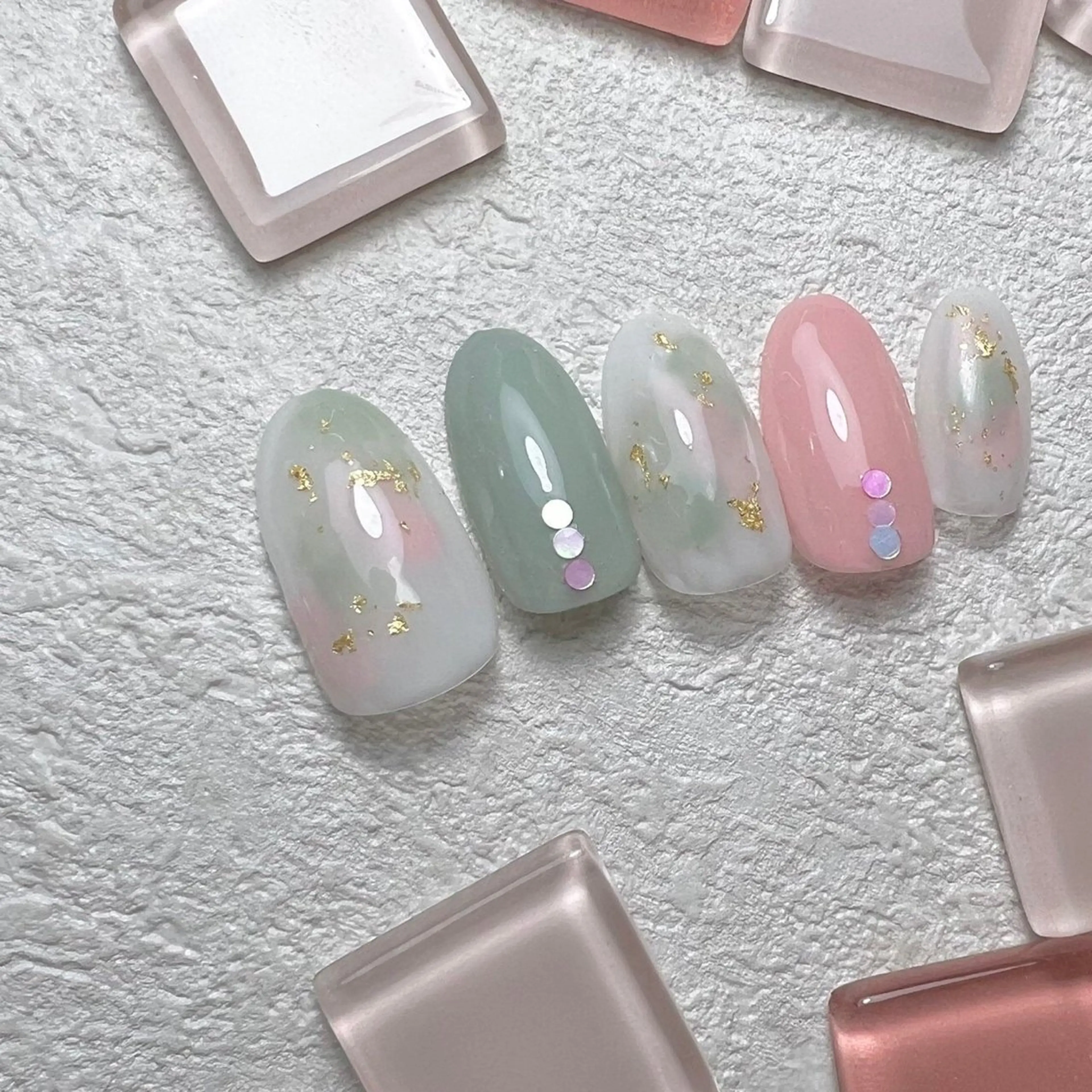 ネイル アートネイル シンプルネイル ネイルチップ ⭐︎休業中の練習⭐︎ JNA認定講師髙橋のネイルデザイン