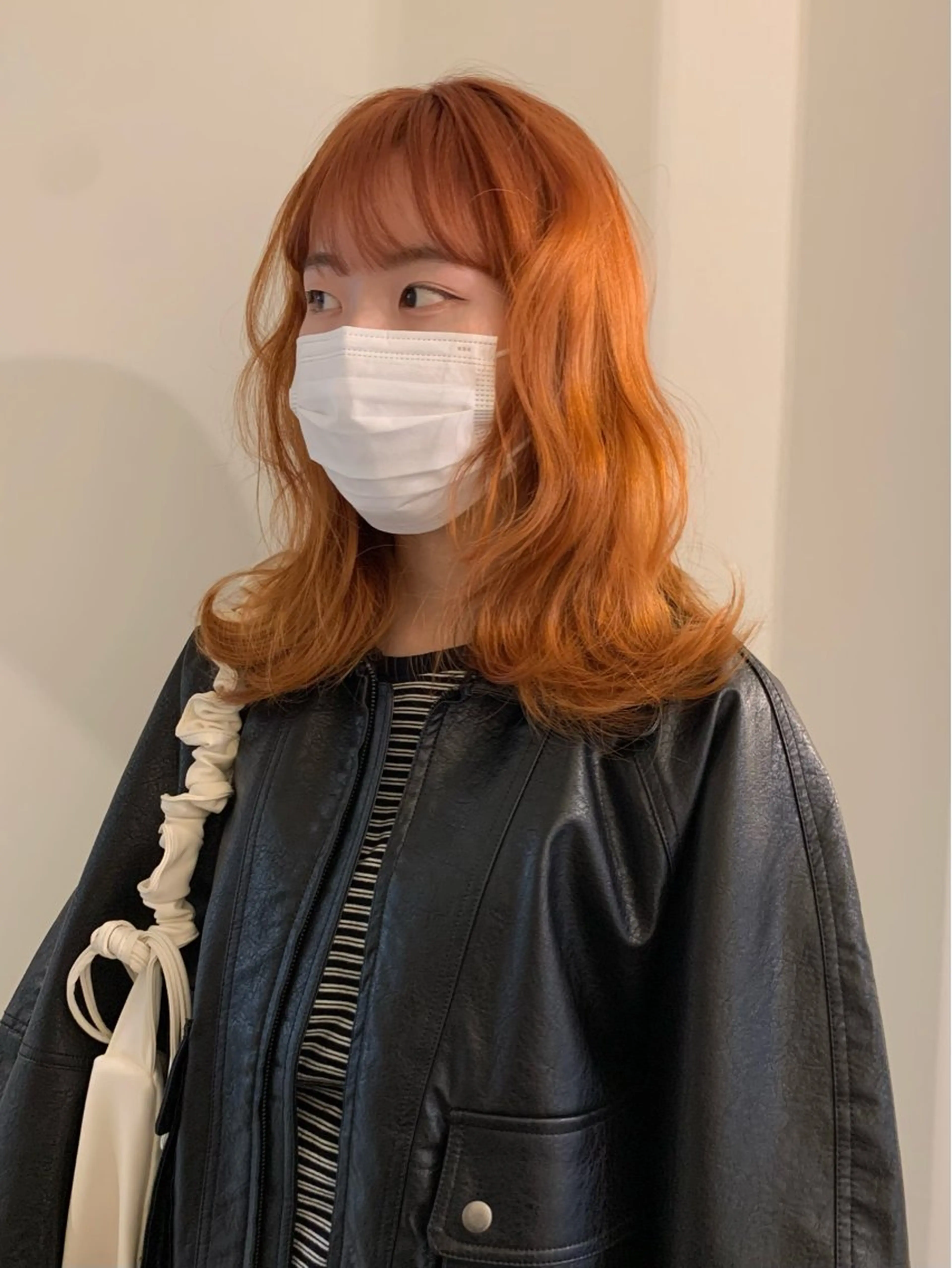 カラー ブリーチ ヘアカラー 落合希 Olivebeigeのヘアスタイル