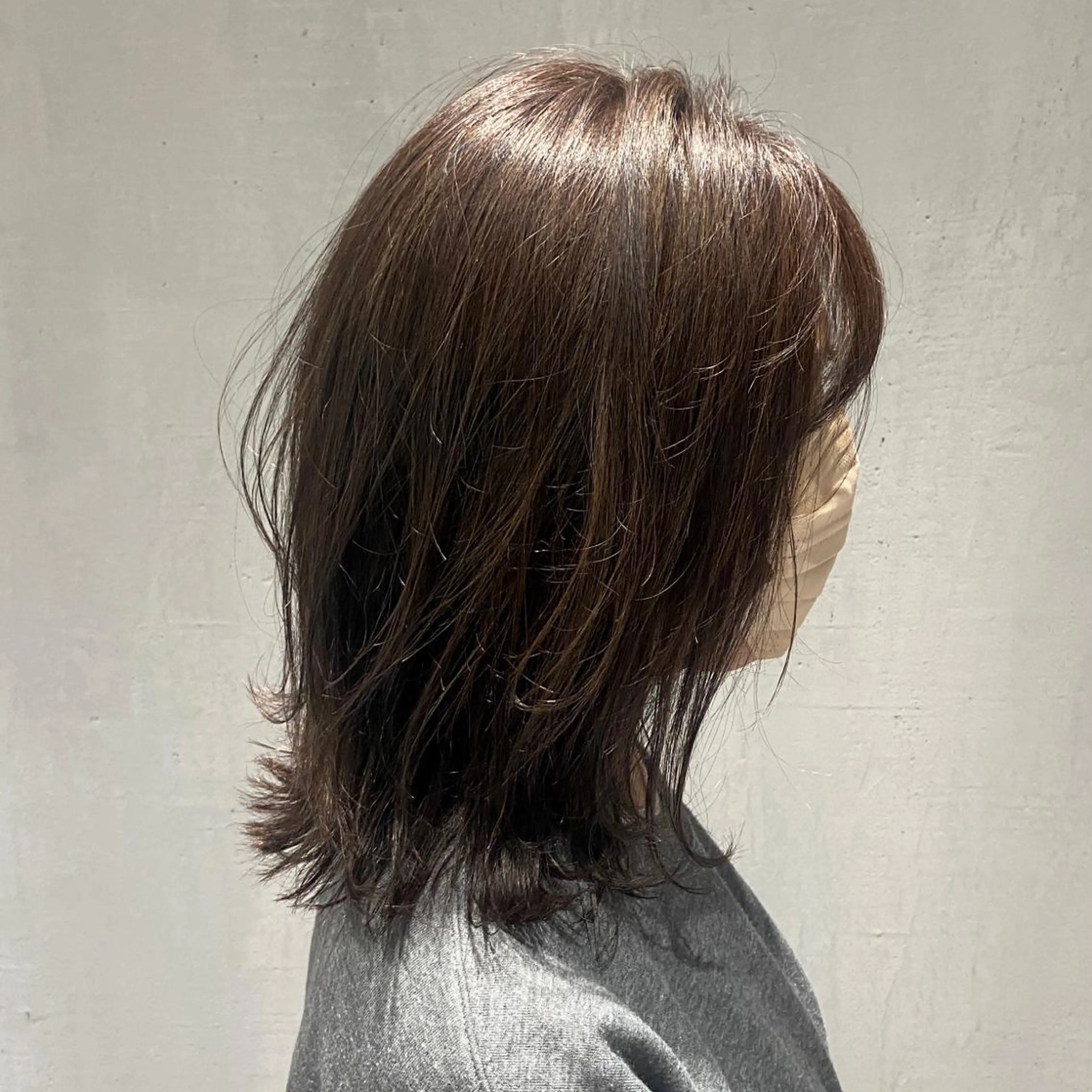 ミディアム カラー ハイライトカラー ハイライト カット ヘアカラー DX SHARE SALON所属・matka白髪ぼかし 大人ヘア/KEIKOのヘアスタイル