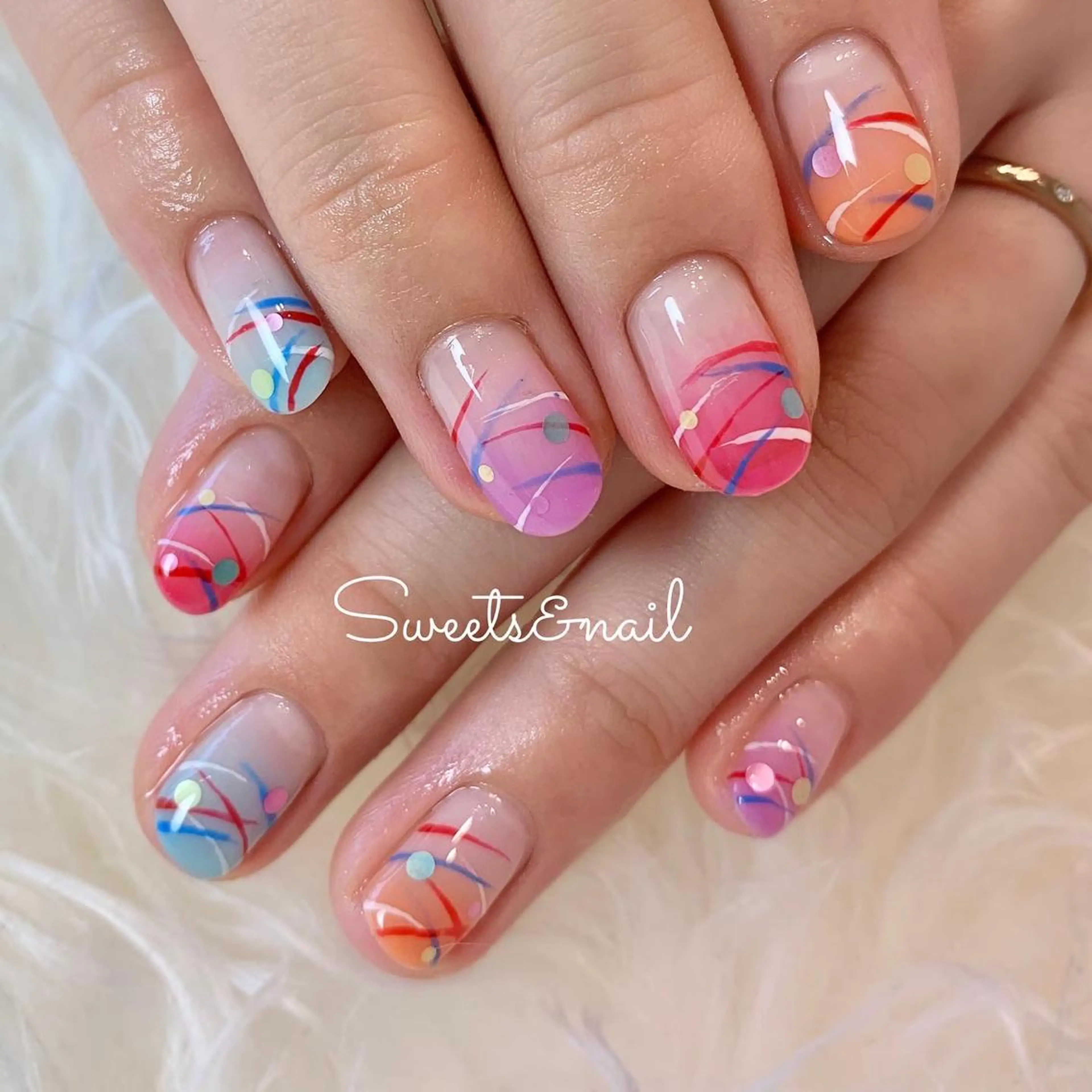 ネイル ヨーヨーネイル Sweets＆ nail みなこのネイルデザイン