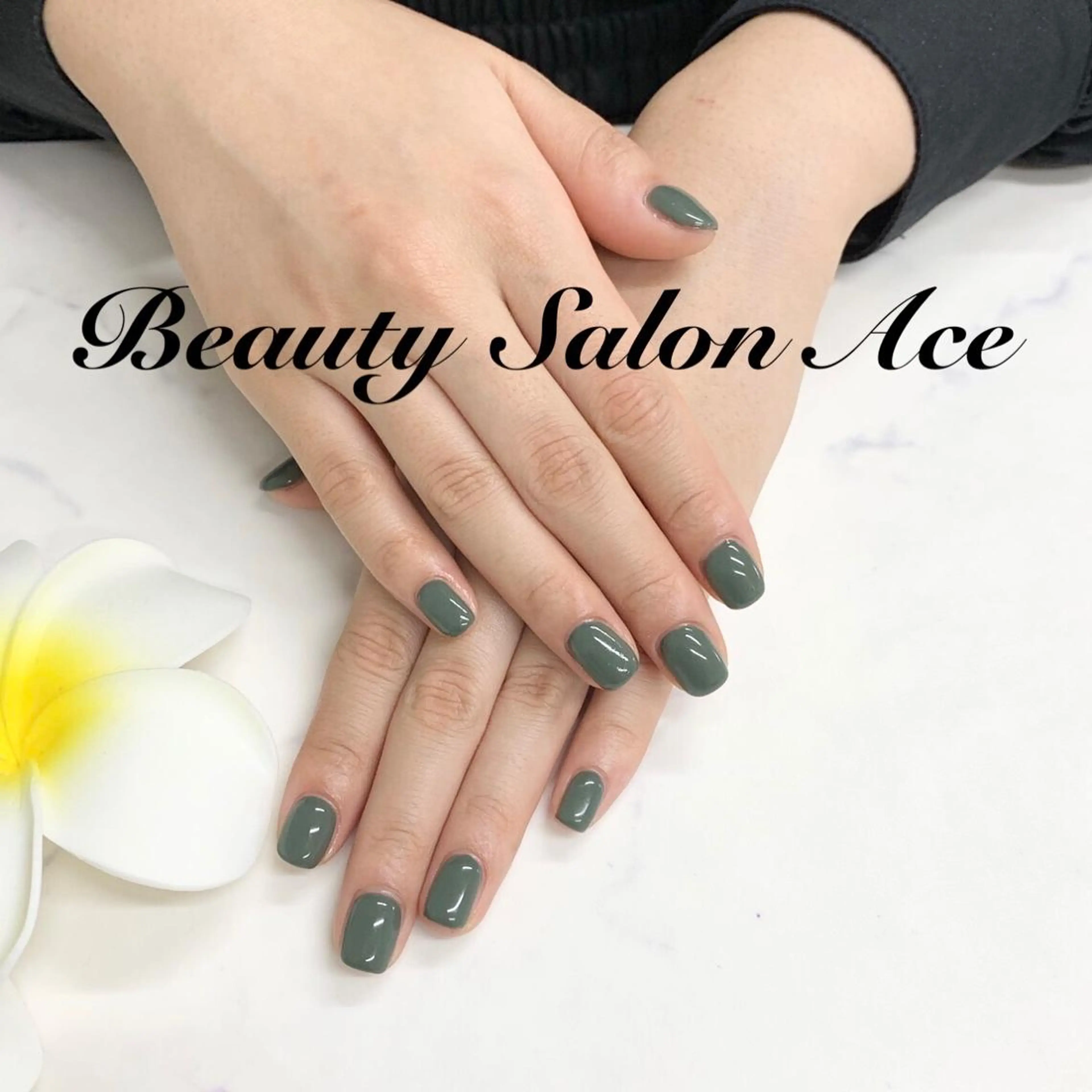 ネイル アートネイル ジェルネイル メンズネイル ワンカラーネイル Beauty Salon Ace（ネイルサロン　エース）所属・池袋フィルイン Ace♡長さだしのネイルデザイン