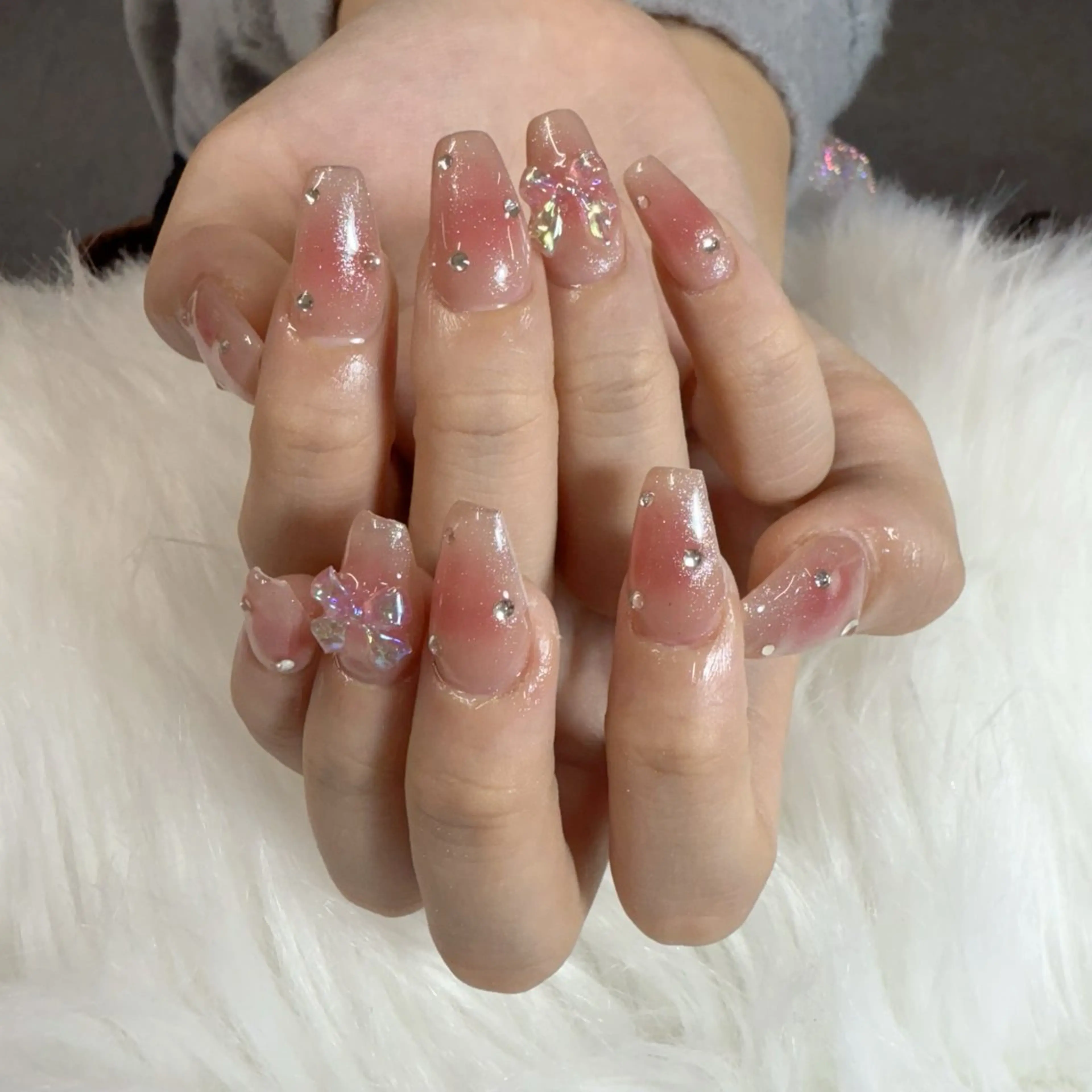 ネイル ハンドネイル 🎀nana🫧 ワンホンネイル🎀のネイルデザイン