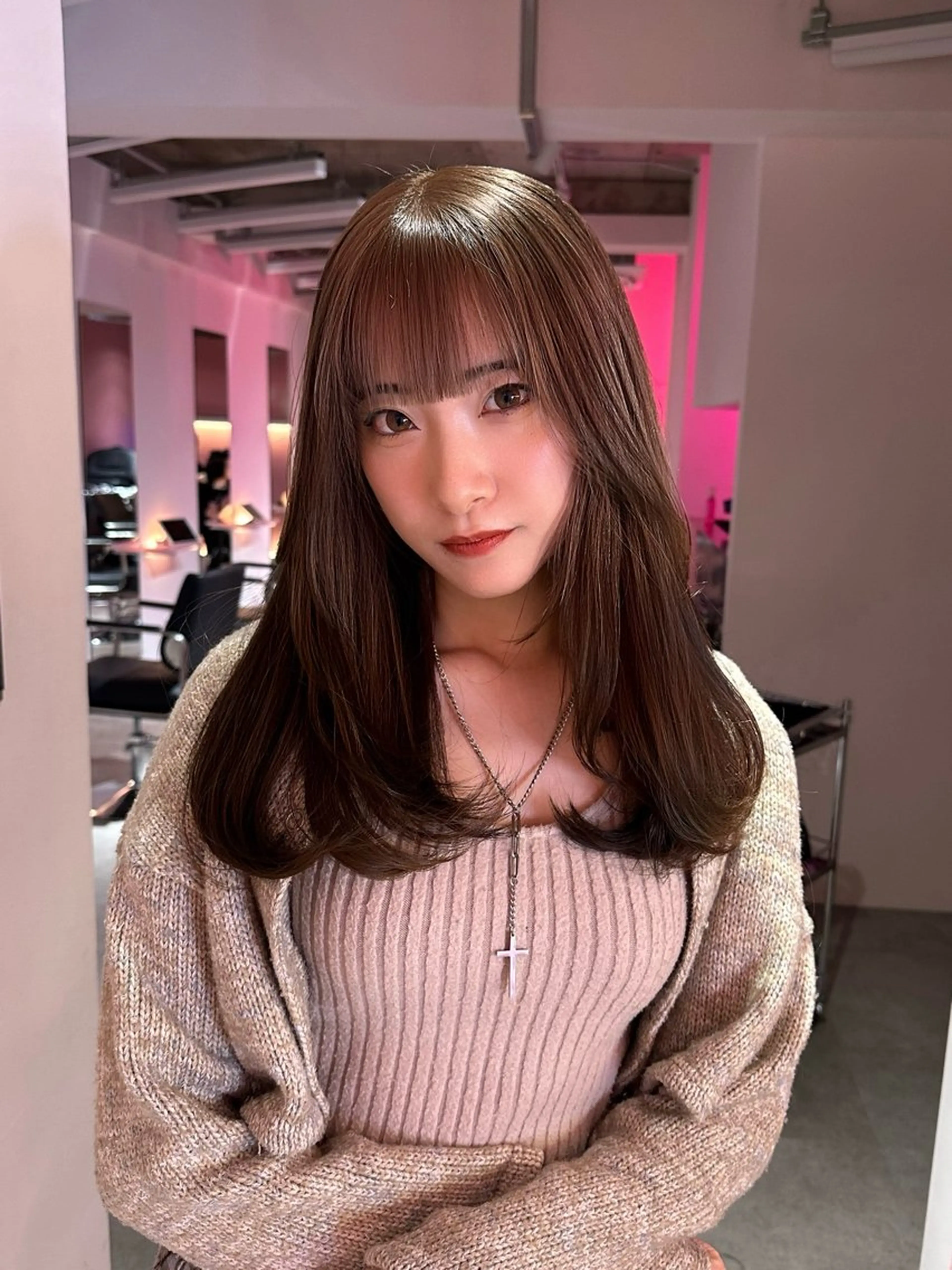 セミロング ブリーチカラー 特化/MAHIROのヘアスタイル