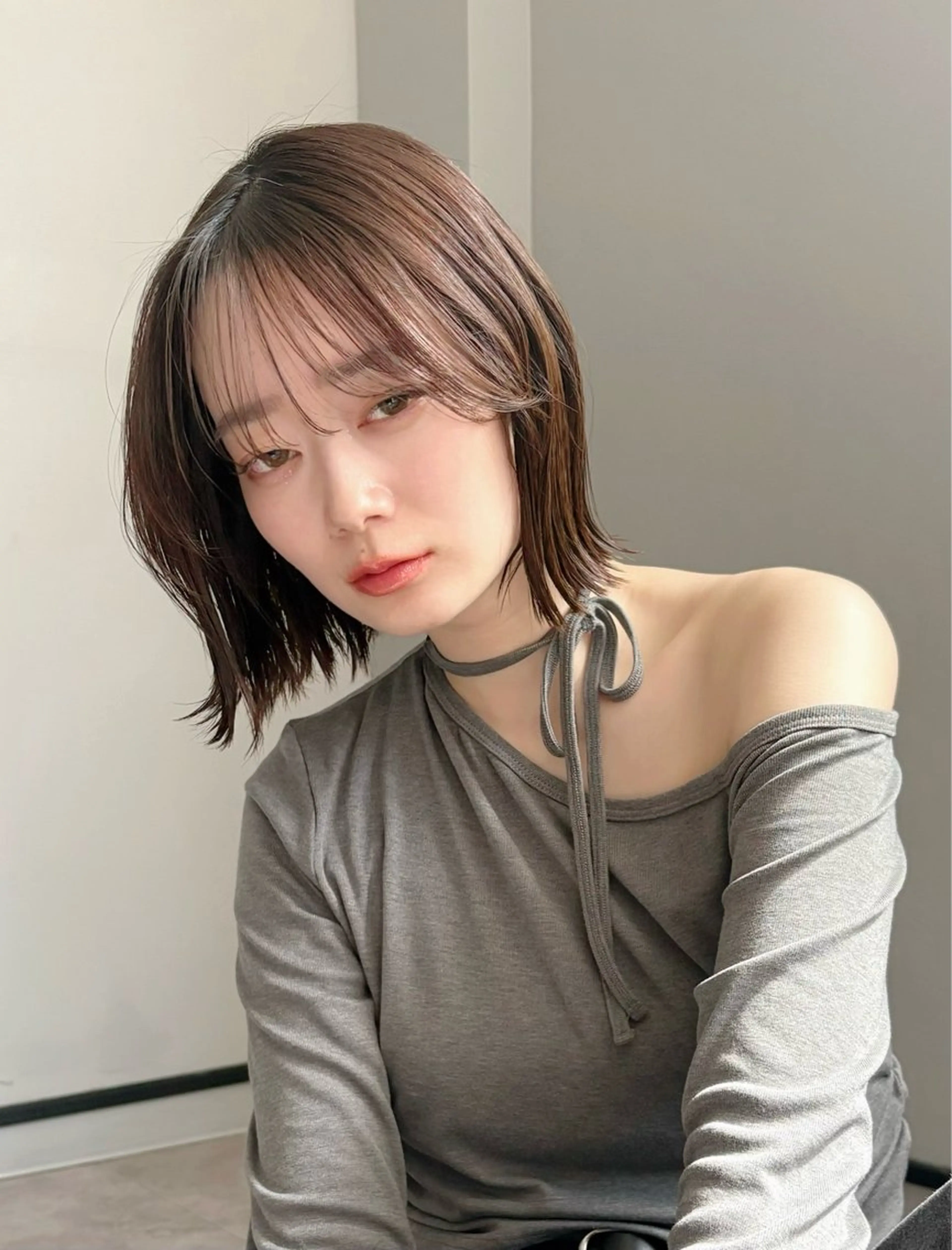 ショート カラー ボブ くびれヘア カット ヘアカラー トリートメント 雰囲気似合わせ/ itta𓂃🫧のヘアスタイル