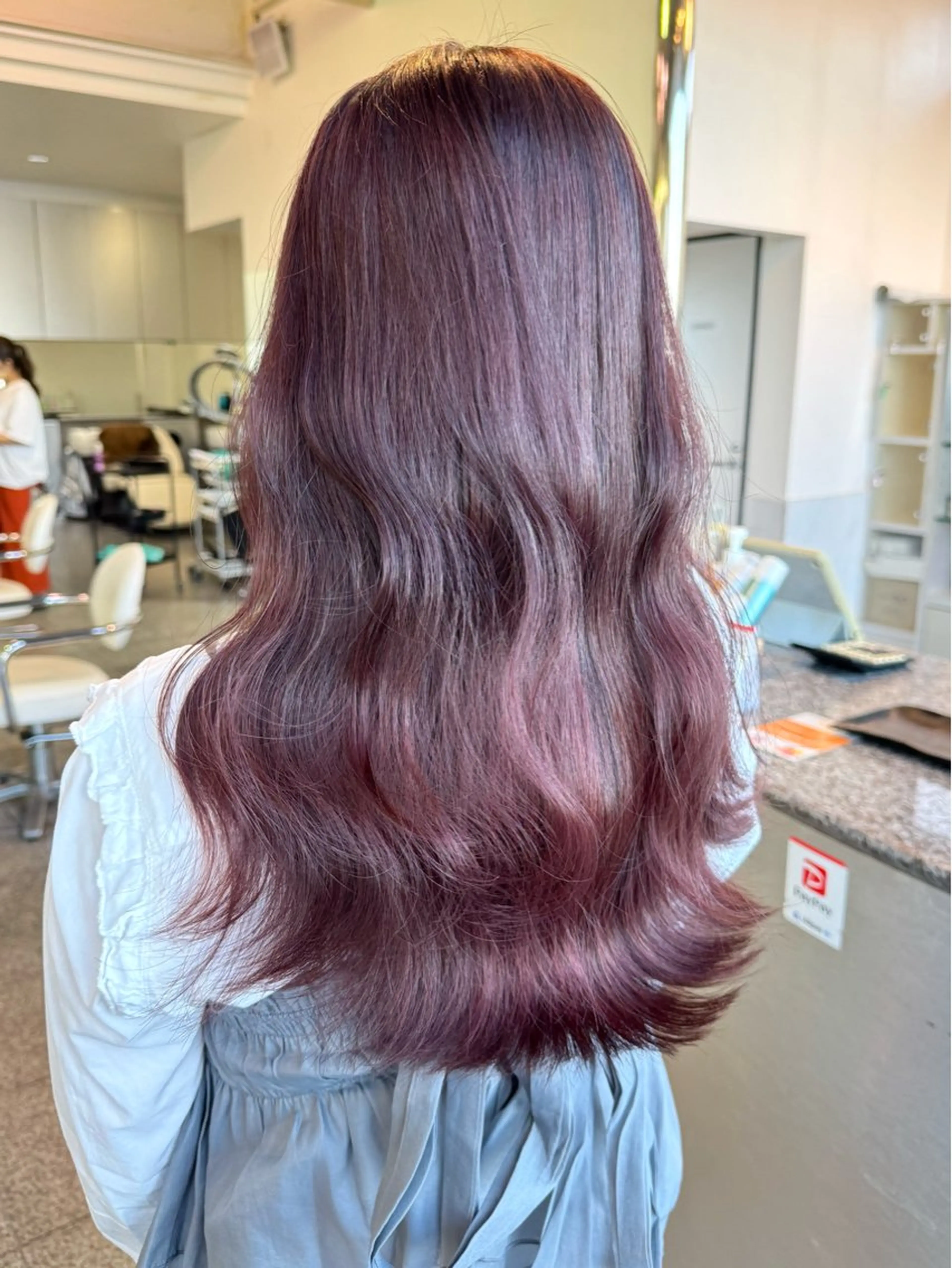 ロング カラー ラベンダーカラー ラベンダーピンク ピンクカラー カット ヘアカラー トリートメント 🫧ヒシダアキ /taboo🫧のヘアスタイル